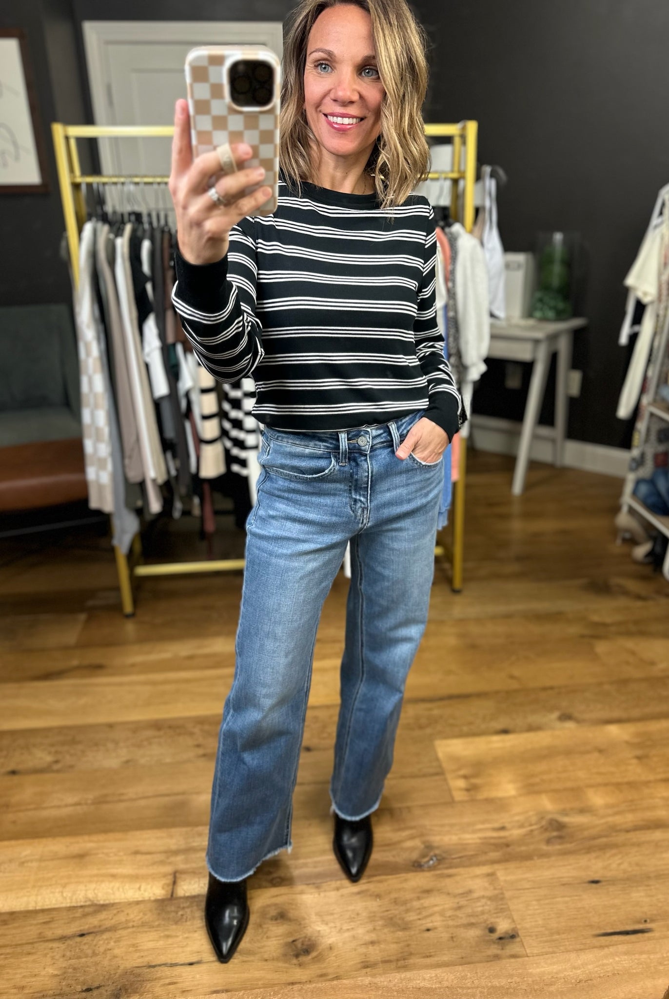 The Maisy High Rise Ankle Dad Jean-Vervet-Anna Kaytes Boutique, Women's Fashion Boutique in Grinnell, Iowa