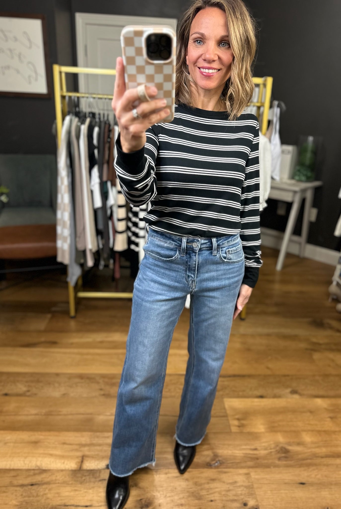 The Maisy High Rise Ankle Dad Jean-Vervet-Anna Kaytes Boutique, Women's Fashion Boutique in Grinnell, Iowa