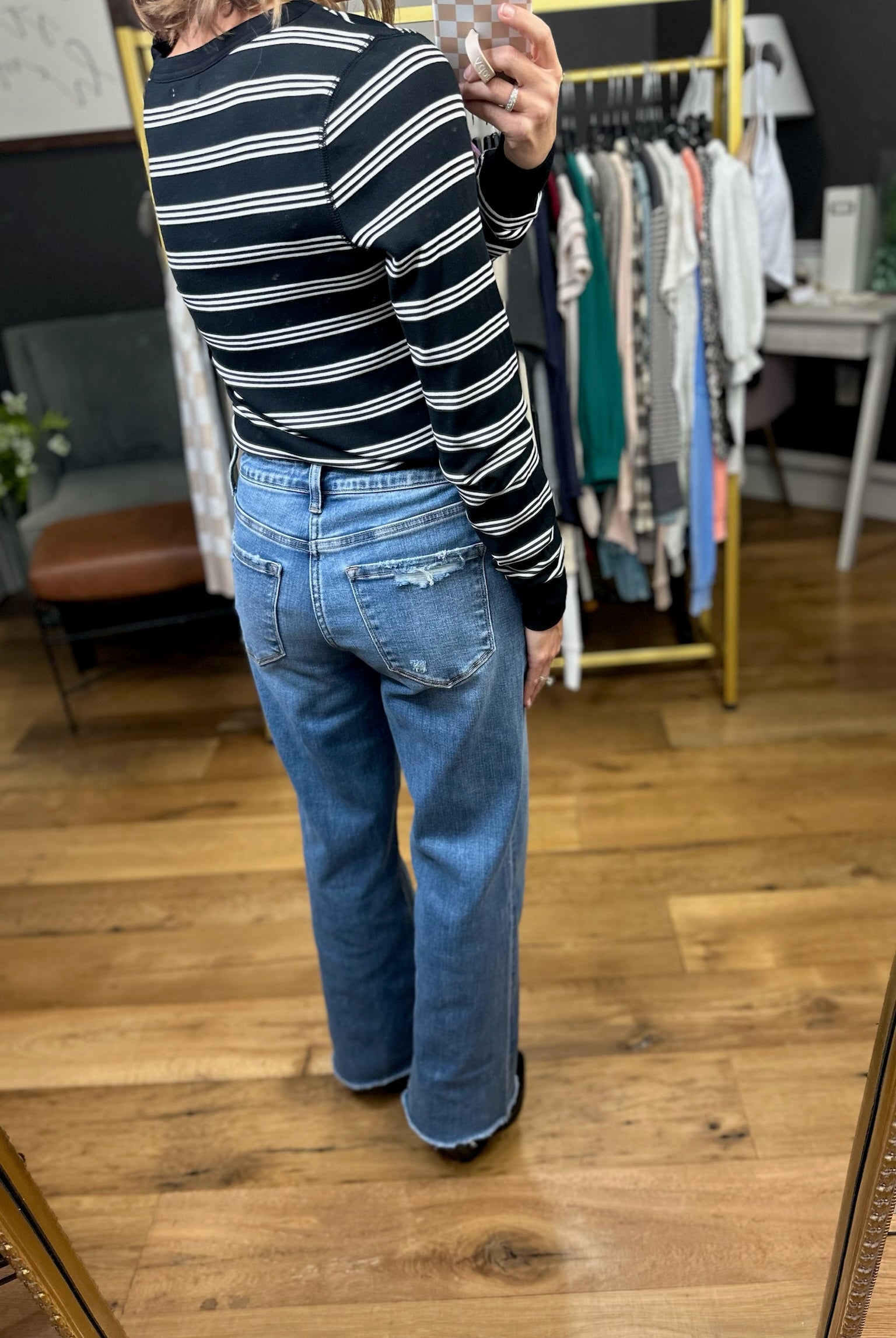 The Maisy High Rise Ankle Dad Jean-Vervet-Anna Kaytes Boutique, Women's Fashion Boutique in Grinnell, Iowa