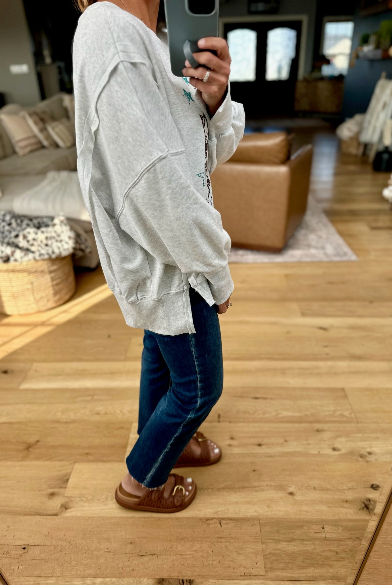 Wild Wild West Graphic Crew-Eesome-Anna Kaytes Boutique, Women's Fashion Boutique in Grinnell, Iowa