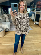 On The Way Animal Print Crew Sweater-Wishlist-Anna Kaytes Boutique, Women's Fashion Boutique in Grinnell, Iowa