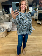 On The Way Animal Print Crew Sweater-Wishlist-Anna Kaytes Boutique, Women's Fashion Boutique in Grinnell, Iowa