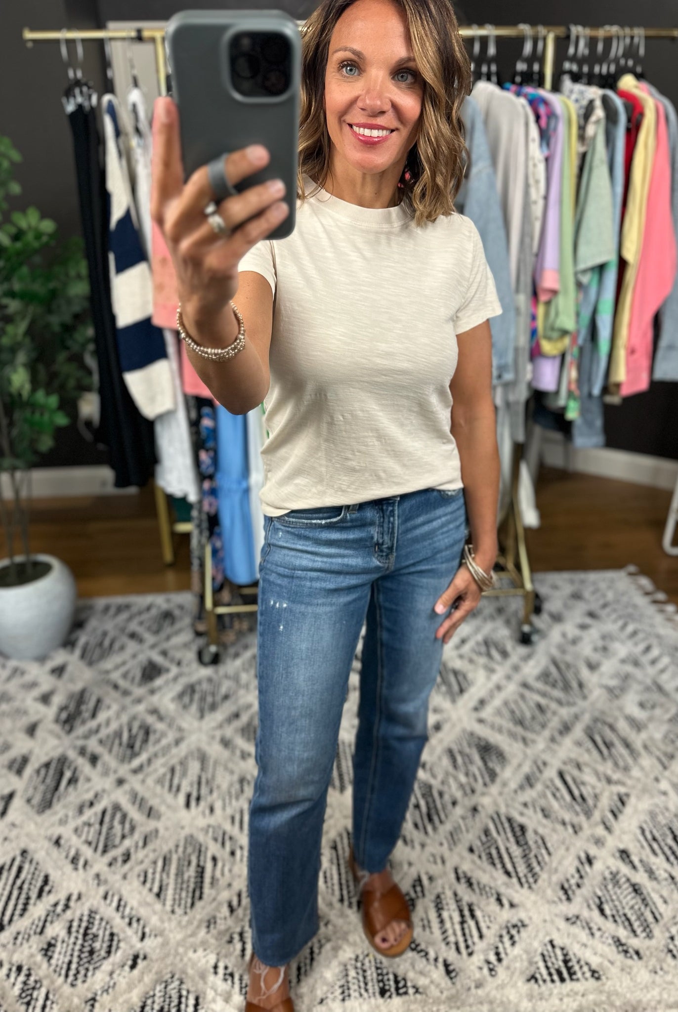 Simple Problems Crew Tee-Short Sleeves-Be Cool-Anna Kaytes Boutique, Women's Fashion Boutique in Grinnell, Iowa