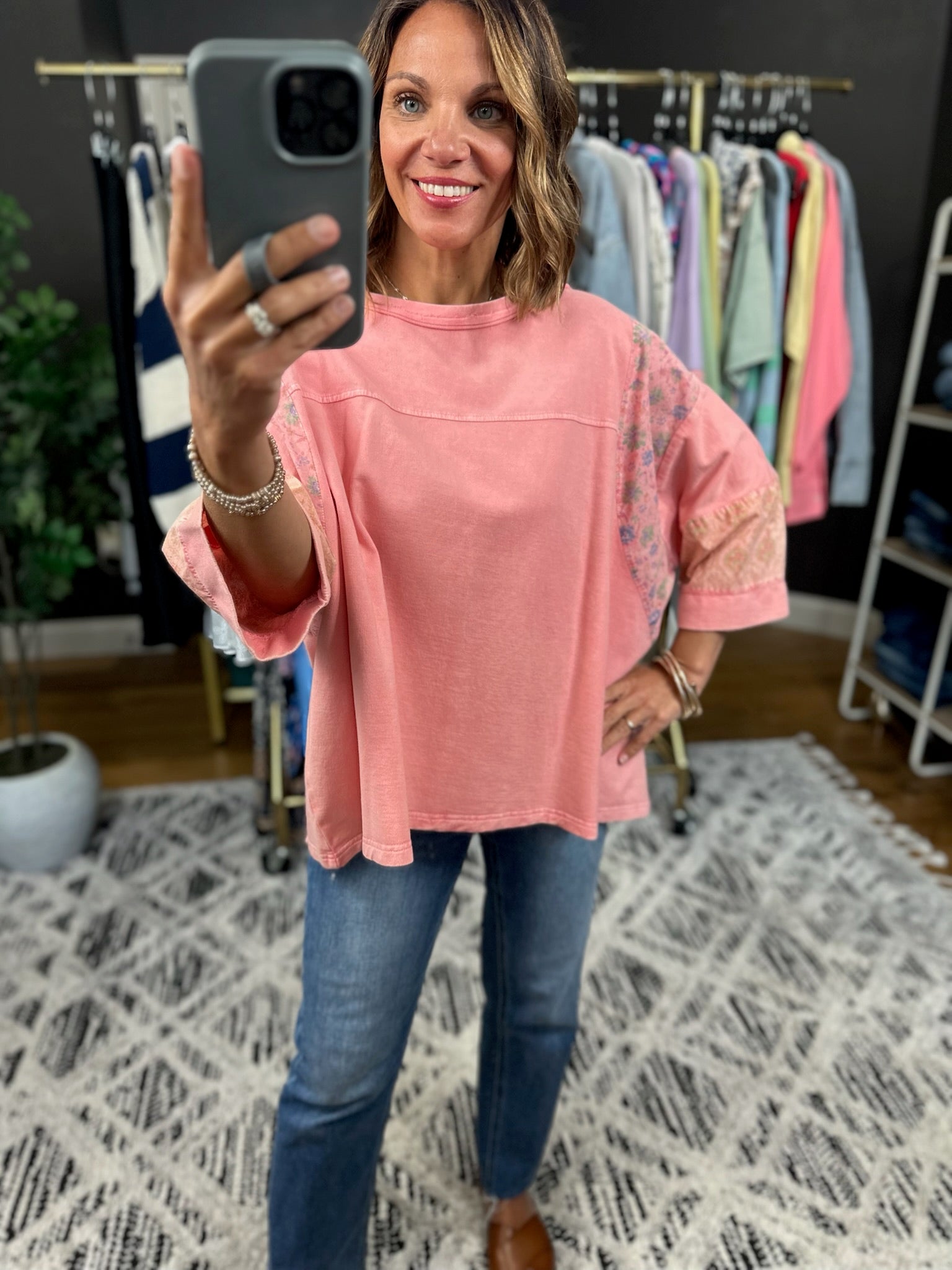 On Your Side Boxy Tee-Short Sleeves-Easel-Anna Kaytes Boutique, Women's Fashion Boutique in Grinnell, Iowa