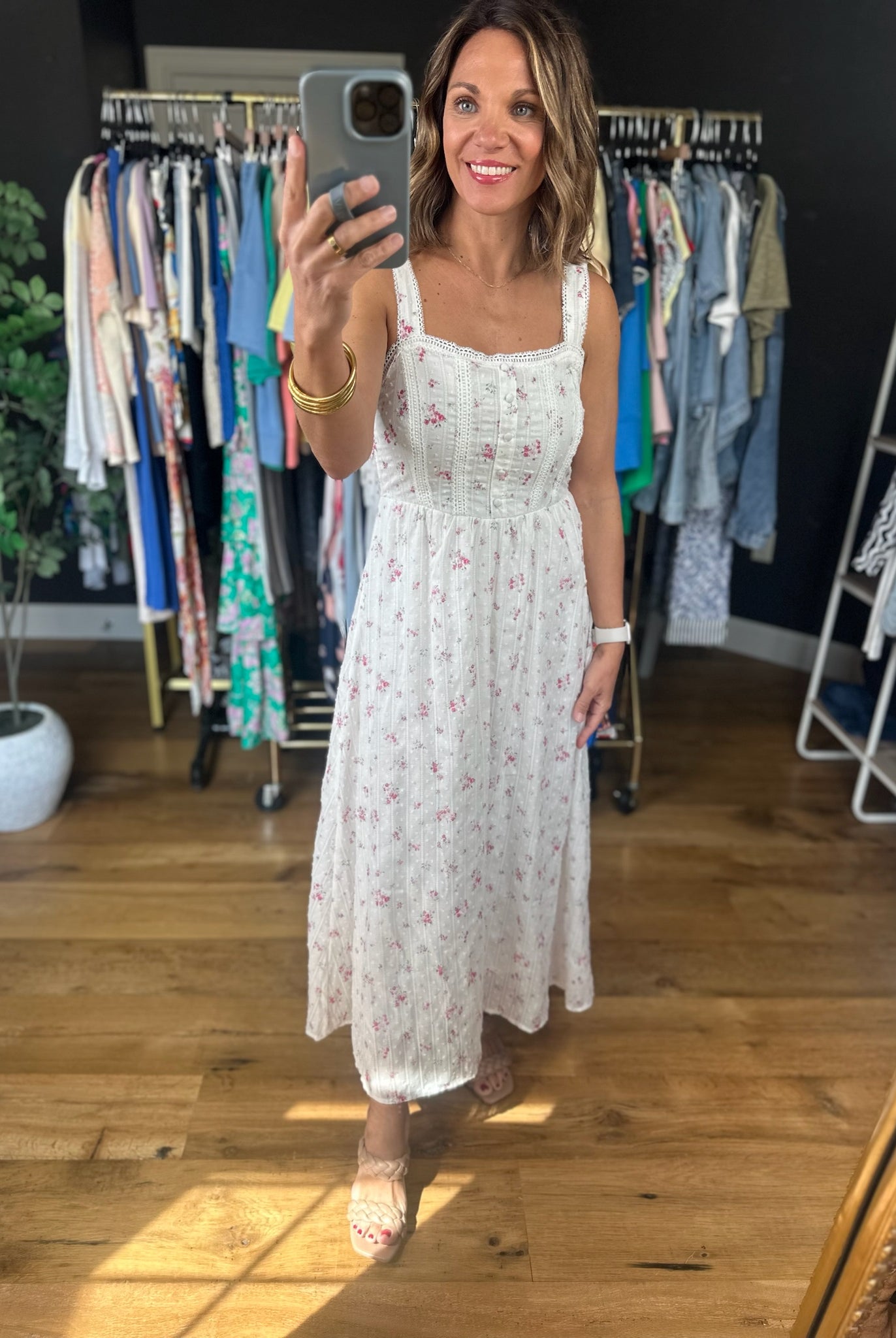 Moments In The Meadow Floral Dress-Dresses-Blu Pepper-Anna Kaytes Boutique, Women's Fashion Boutique in Grinnell, Iowa