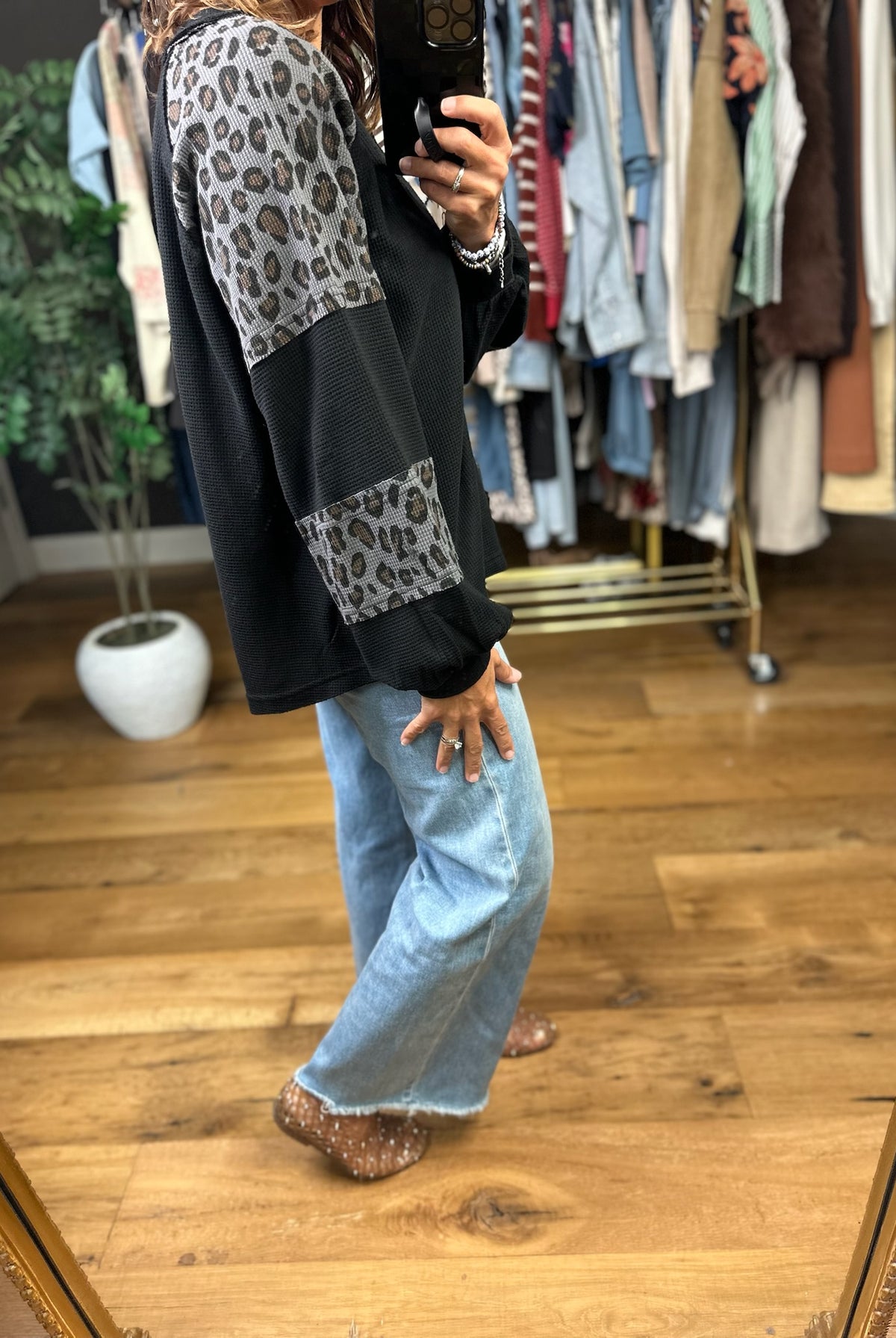 Keeping Up Balloon Sleeve Top-Long Sleeves-Umgee-Anna Kaytes Boutique, Women's Fashion Boutique in Grinnell, Iowa