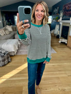 The Right Read Striped Colorblock Crew-Staccato-Anna Kaytes Boutique, Women's Fashion Boutique in Grinnell, Iowa