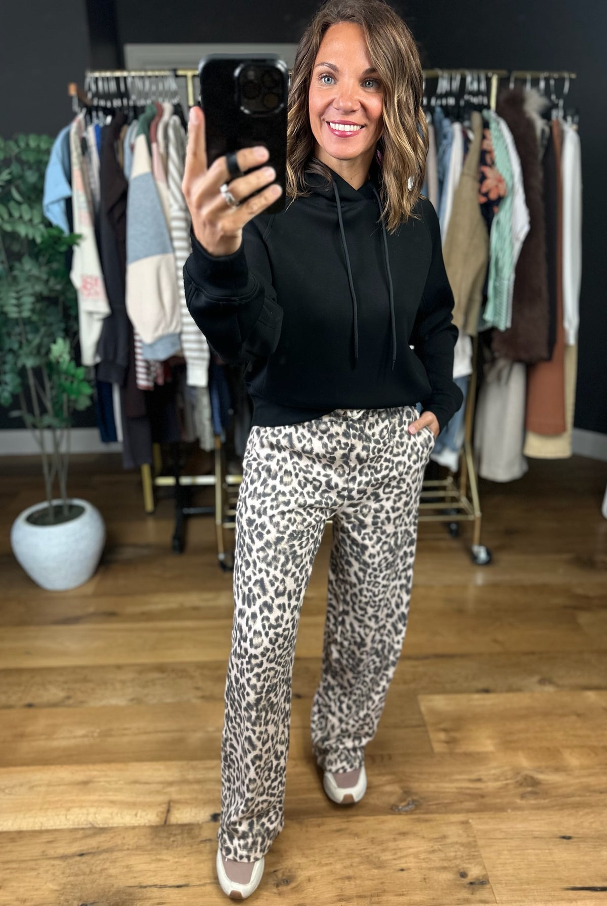 On The Spot Leopard Print Pant-Pants-JOA-Anna Kaytes Boutique, Women's Fashion Boutique in Grinnell, Iowa