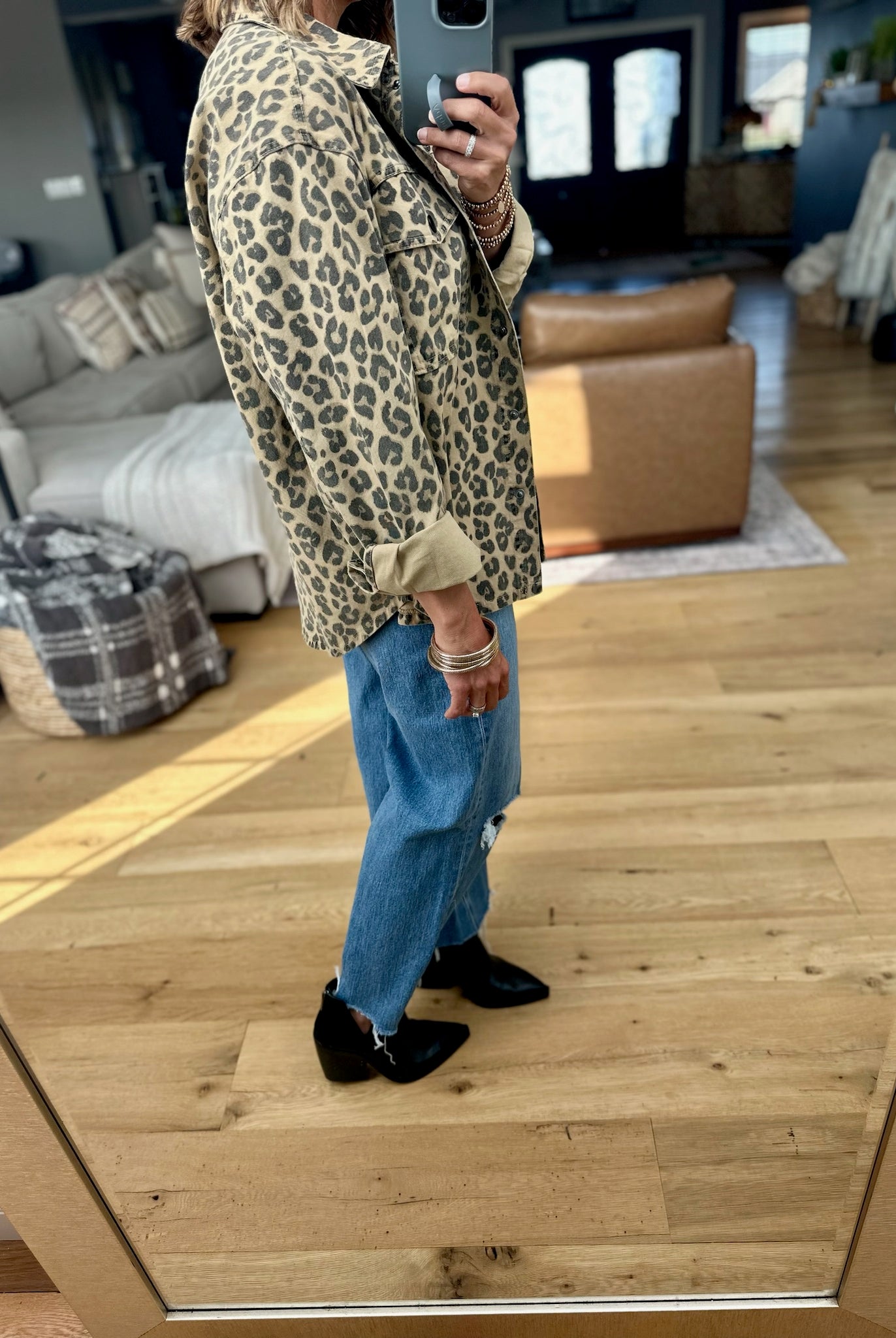 **Wild At Heart Leopard Print Jacket-Blu Pepper-Anna Kaytes Boutique, Women's Fashion Boutique in Grinnell, Iowa
