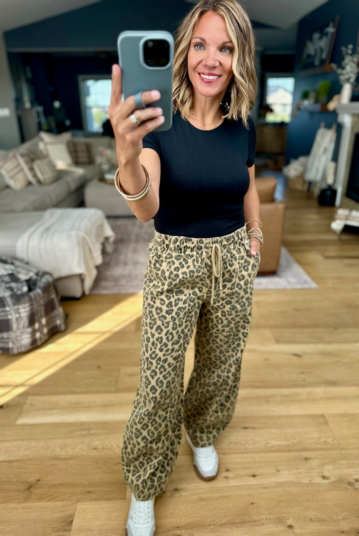 Wild At Heart Leopard Print Pants-Blu Pepper-Anna Kaytes Boutique, Women's Fashion Boutique in Grinnell, Iowa