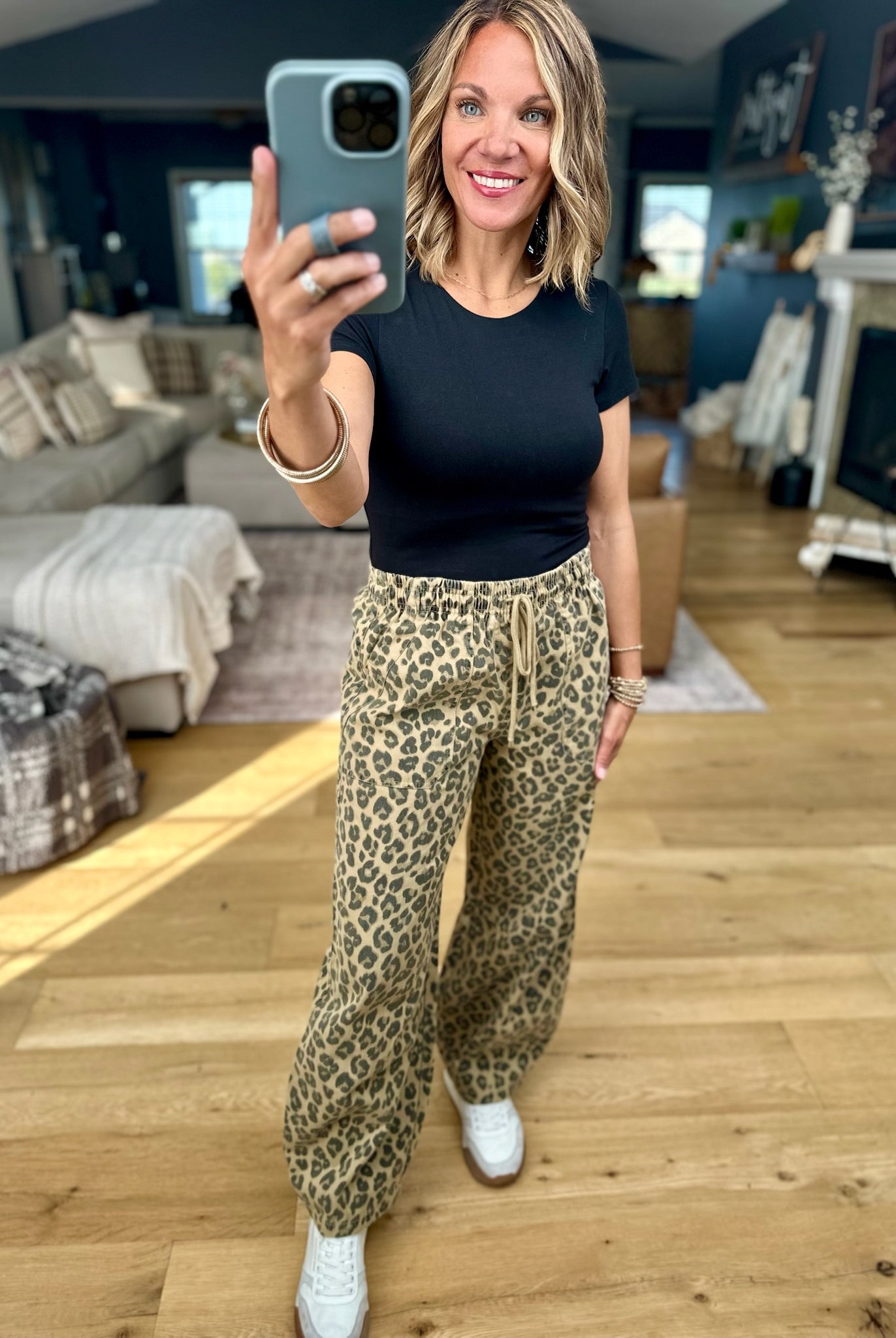 Wild At Heart Leopard Print Pants-Blu Pepper-Anna Kaytes Boutique, Women's Fashion Boutique in Grinnell, Iowa