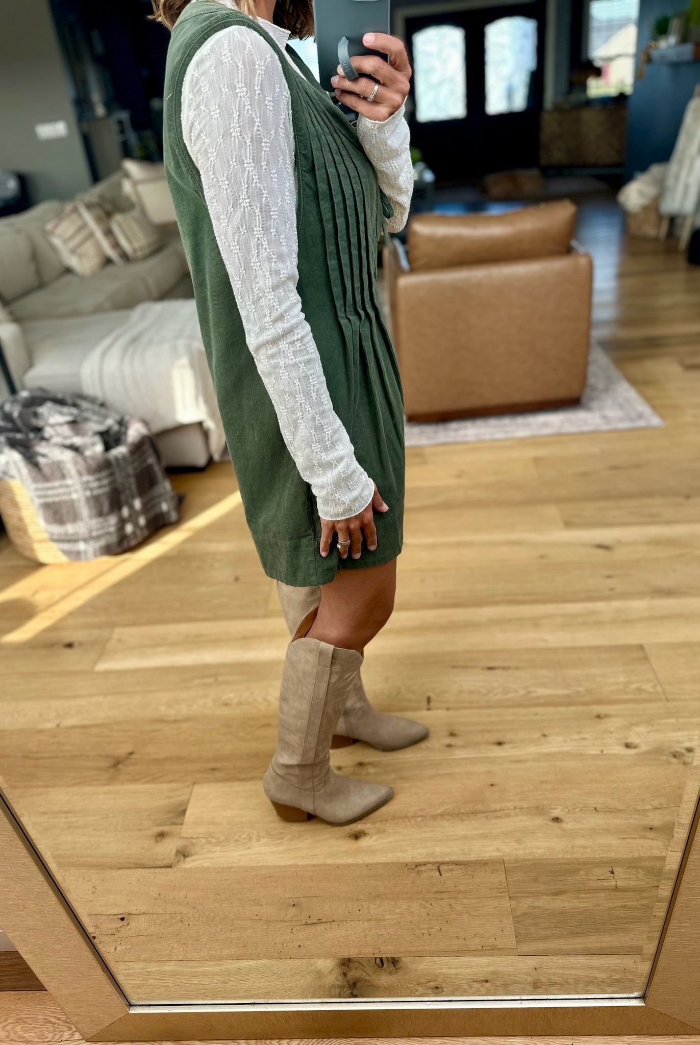**Start With Fall Tie-Front Romper-Wishlist-Anna Kaytes Boutique, Women's Fashion Boutique in Grinnell, Iowa