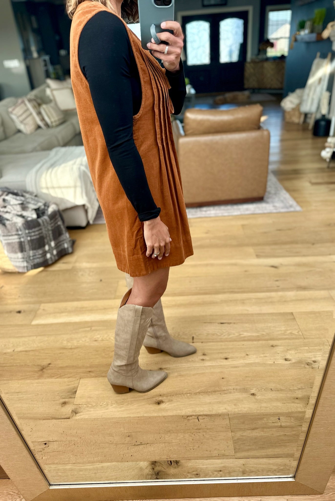 **Start With Fall Tie-Front Romper-Wishlist-Anna Kaytes Boutique, Women's Fashion Boutique in Grinnell, Iowa