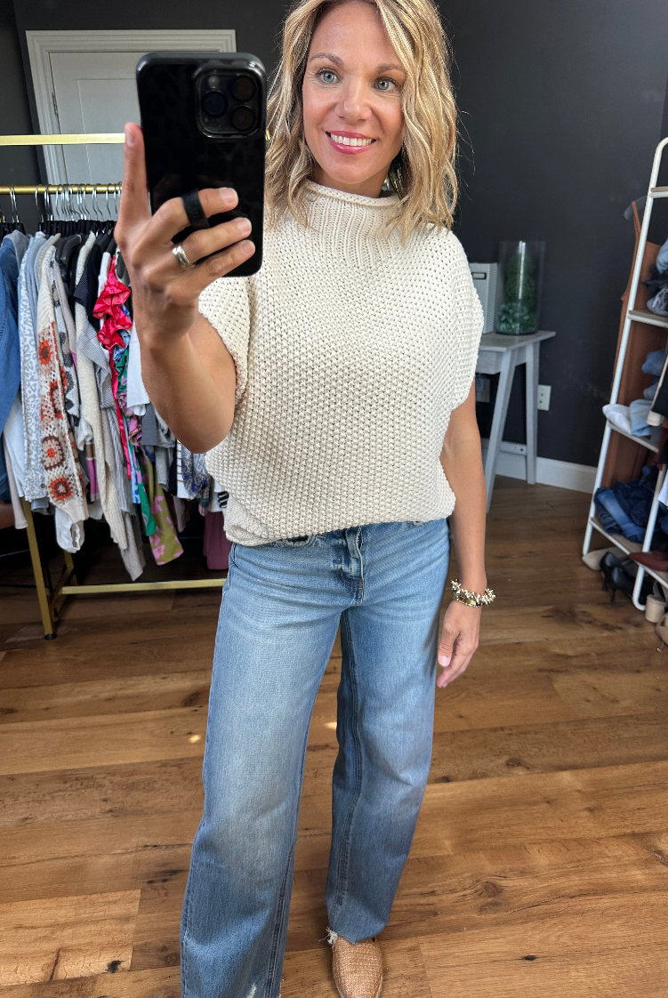 Take Me Out Mock-Neck Sleeveless Sweater - Multiple Options-Sweaters-She & Sky-Anna Kaytes Boutique, Women's Fashion Boutique in Grinnell, Iowa