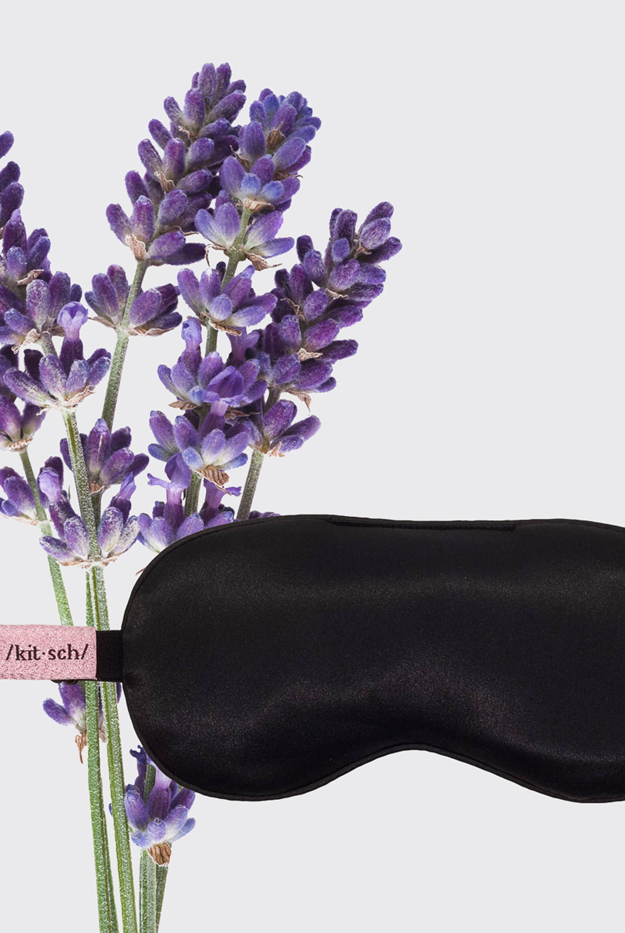 The Lavender Weighted Satin Eye Mask-Hair Accessories-KITSCH-Anna Kaytes Boutique, Women's Fashion Boutique in Grinnell, Iowa