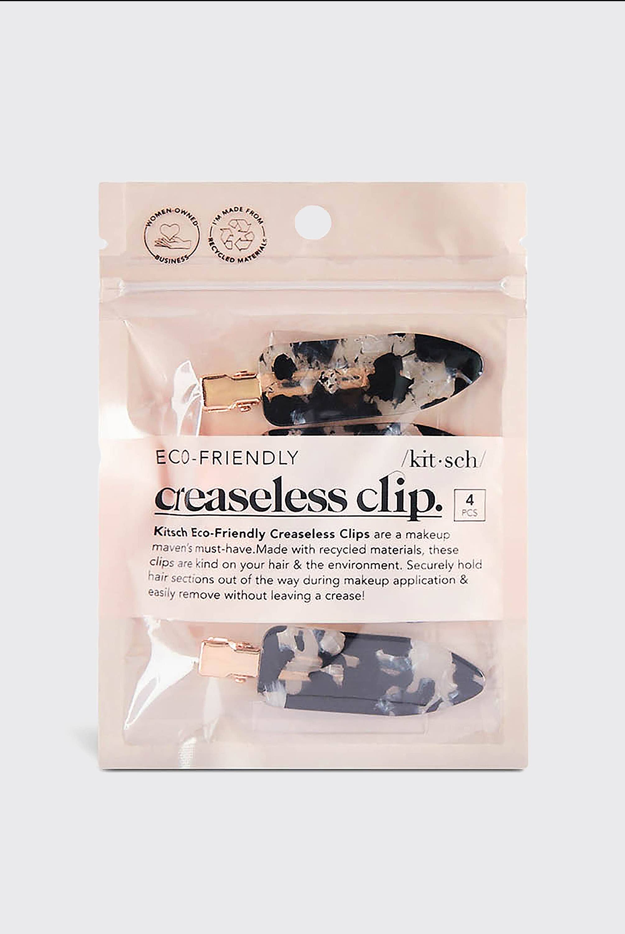 Eco-Friendly Creaseless Clips 4pc Set - Black Terrazzo-KITSCH-Anna Kaytes Boutique, Women's Fashion Boutique in Grinnell, Iowa