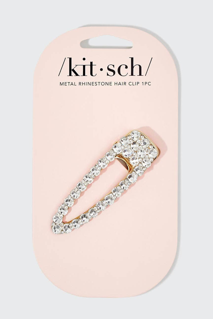 Metal Rhinestone Large Open Shape Hair Clip 1pc - Gold-KITSCH-Anna Kaytes Boutique, Women's Fashion Boutique in Grinnell, Iowa