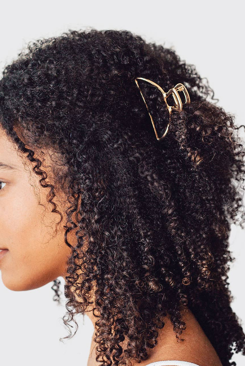 Open Shape Claw Clip - Gold-Hair Accessories-KITSCH-Anna Kaytes Boutique, Women's Fashion Boutique in Grinnell, Iowa