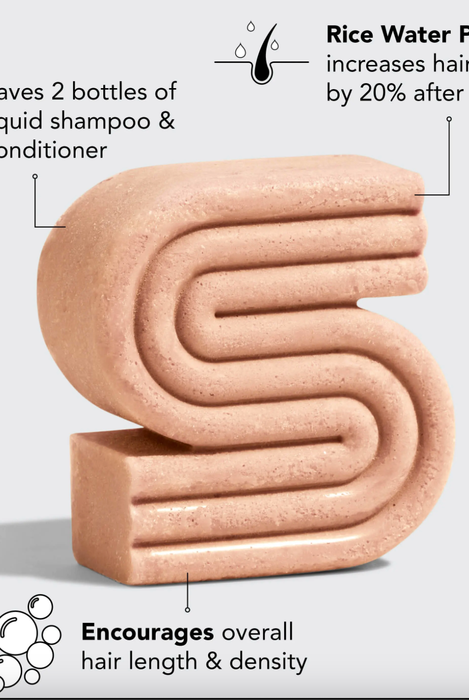 Rice Water Protein Shampoo Bar for Hair Growth-Hair Accessories-KITSCH-Anna Kaytes Boutique, Women's Fashion Boutique in Grinnell, Iowa