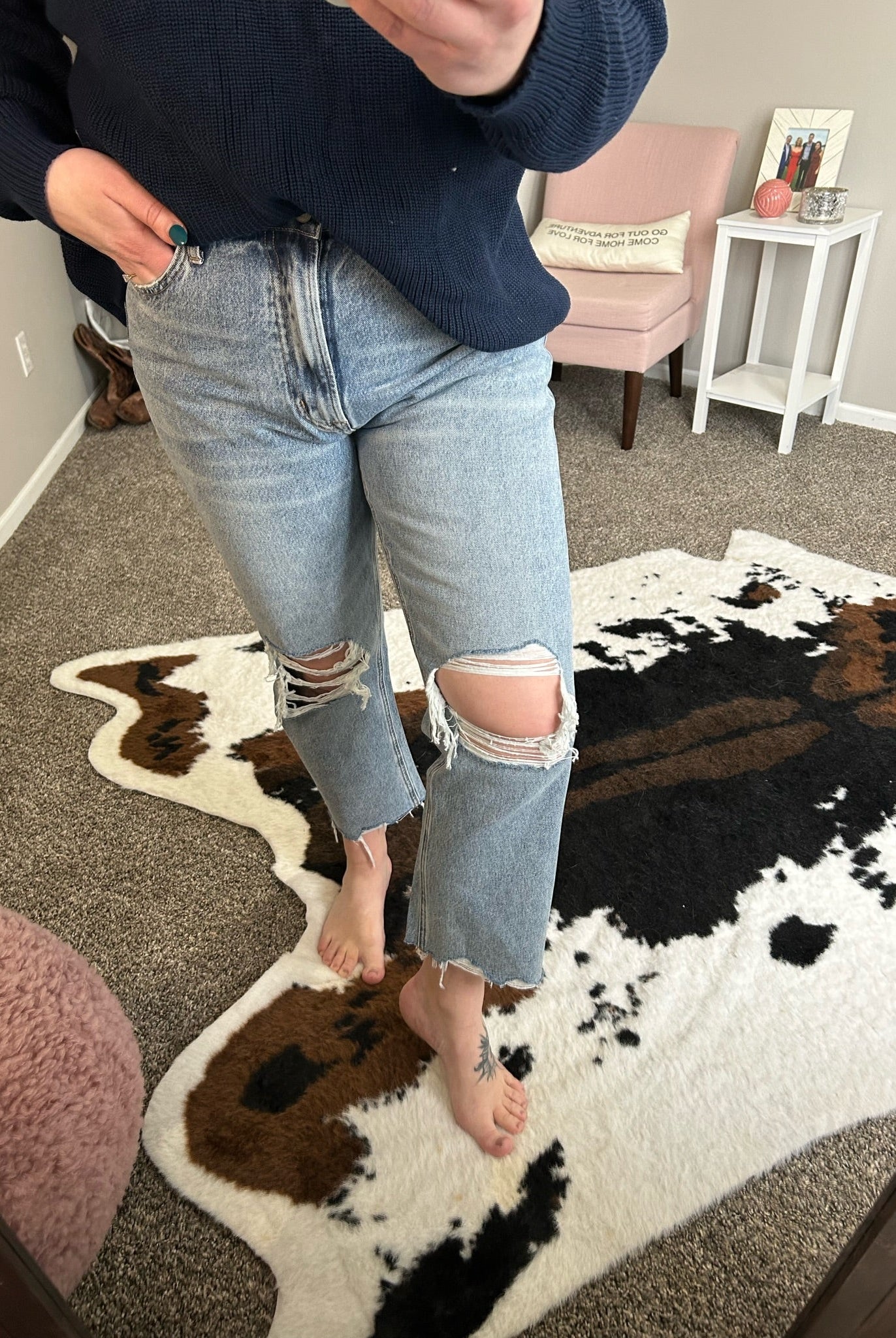 The Mallory Distressed Mom Jean-Jeans-Vervet-Anna Kaytes Boutique, Women's Fashion Boutique in Grinnell, Iowa