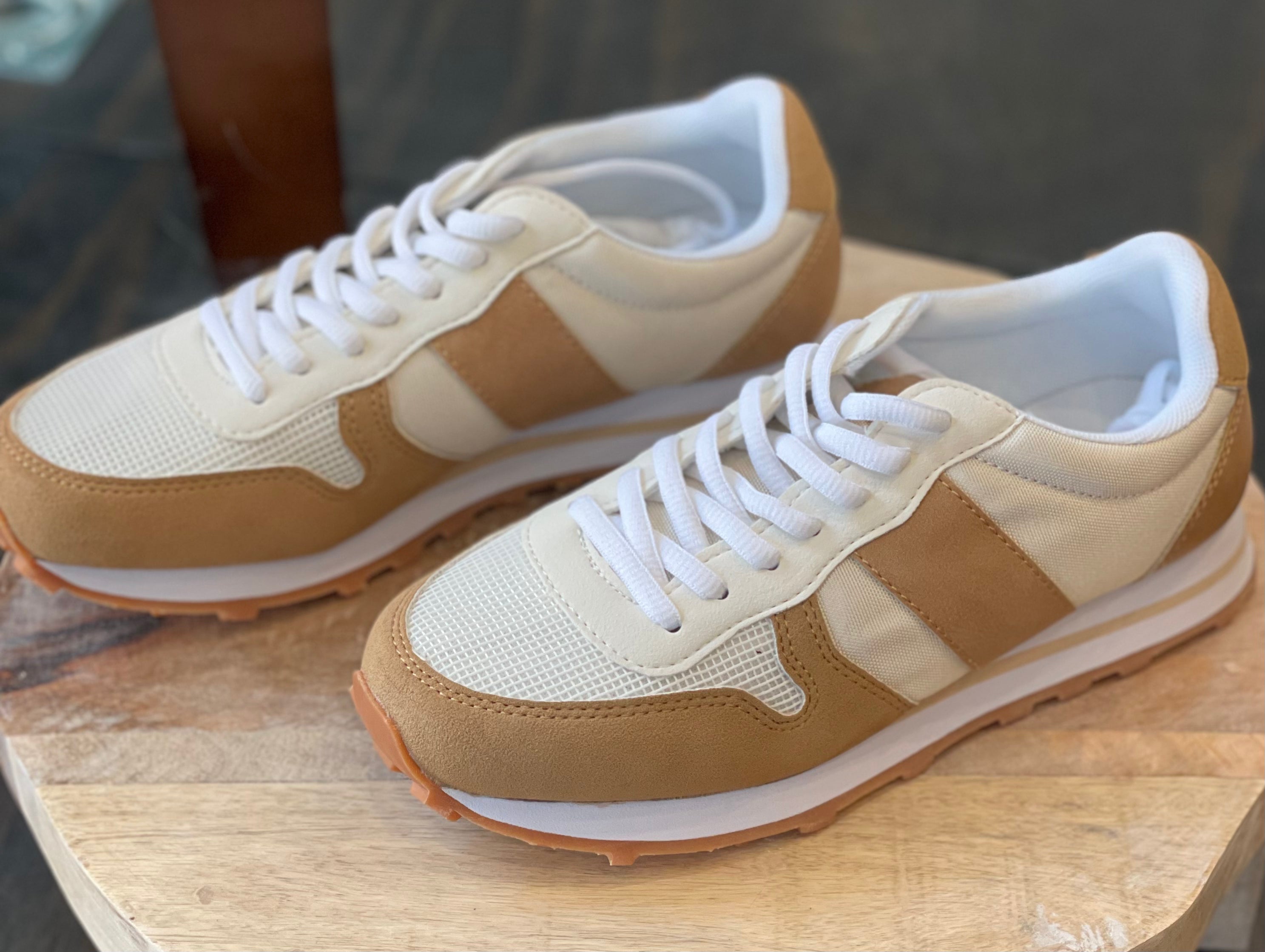 Kelly Color Block Sneakers- Toffee-Sneakers-Ccocci-Phoebe-Anna Kaytes Boutique, Women's Fashion Boutique in Grinnell, Iowa
