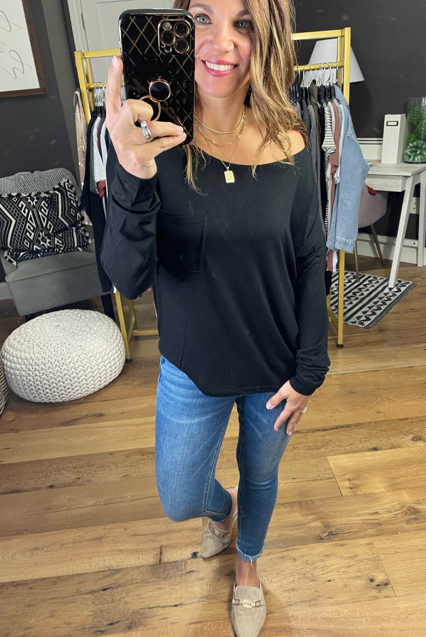 The Maylee Wide-Neck Longsleeve - Multiple Options-Long Sleeves-Double Zero DZ21G046-Anna Kaytes Boutique, Women's Fashion Boutique in Grinnell, Iowa