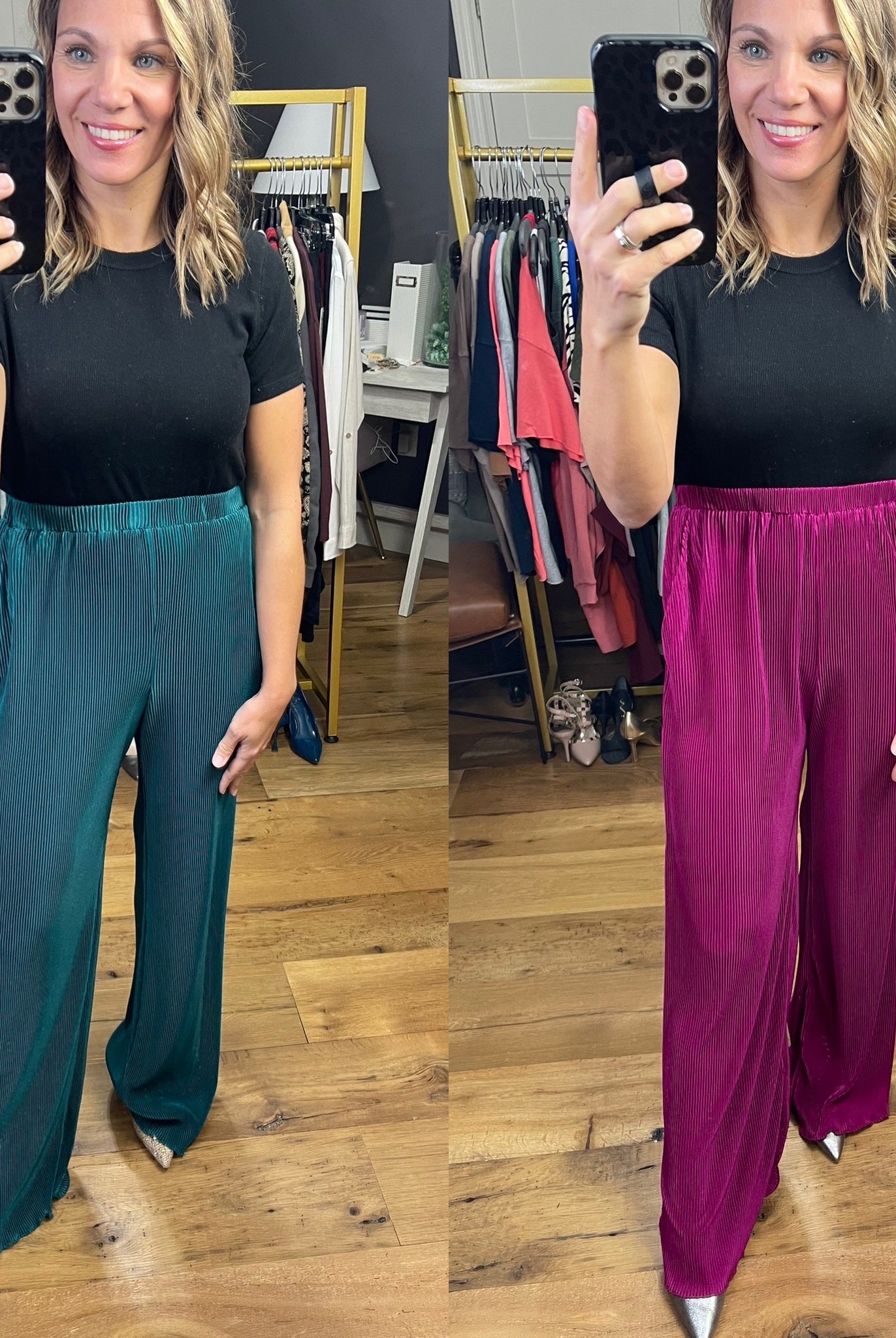 Right This Way Corded Wide Leg Pant - Multiple Options-Pants-She & Sky SY2689-Anna Kaytes Boutique, Women's Fashion Boutique in Grinnell, Iowa