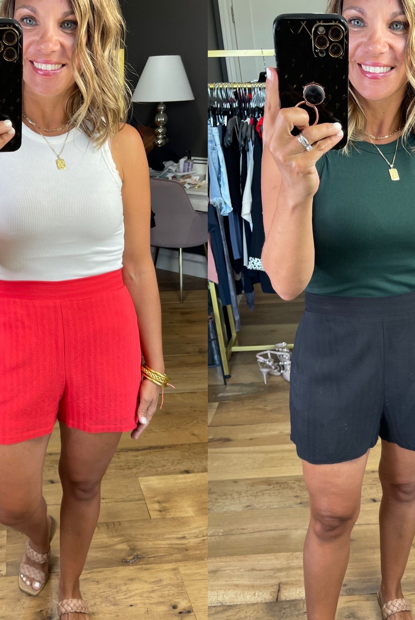 Seeing Clearly Patterned Short - Multiple Options-Shorts-Jodifl G9042-Anna Kaytes Boutique, Women's Fashion Boutique in Grinnell, Iowa