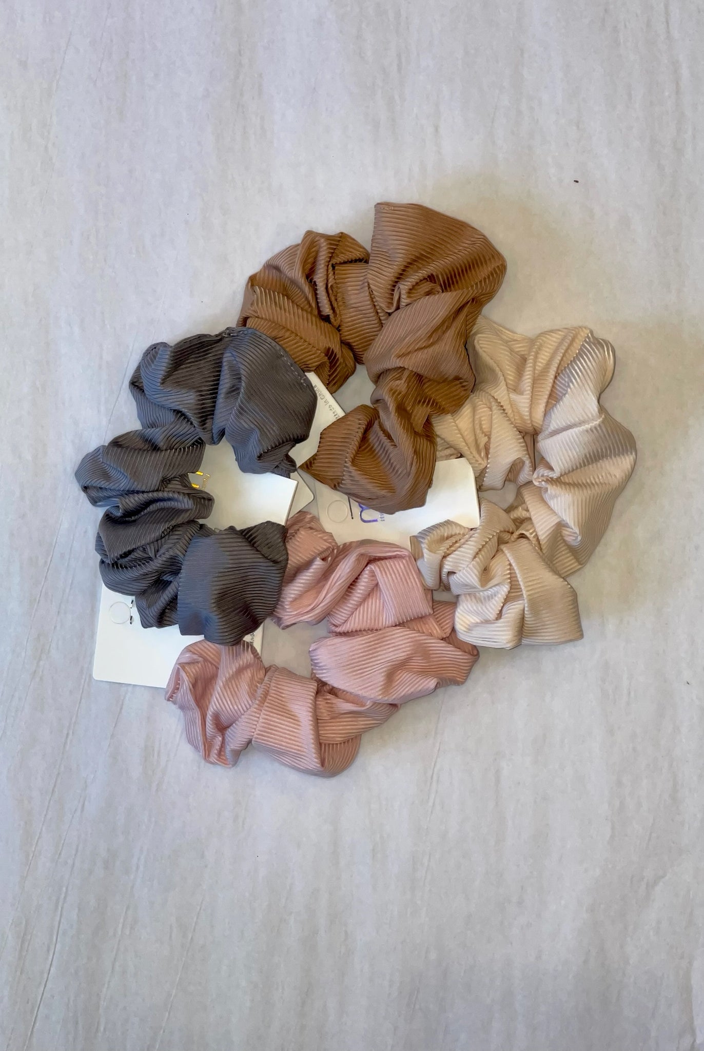 Mystery Ribbed Scrunchies-Hair Accessories-Anna Kaytes Boutique-Anna Kaytes Boutique, Women's Fashion Boutique in Grinnell, Iowa