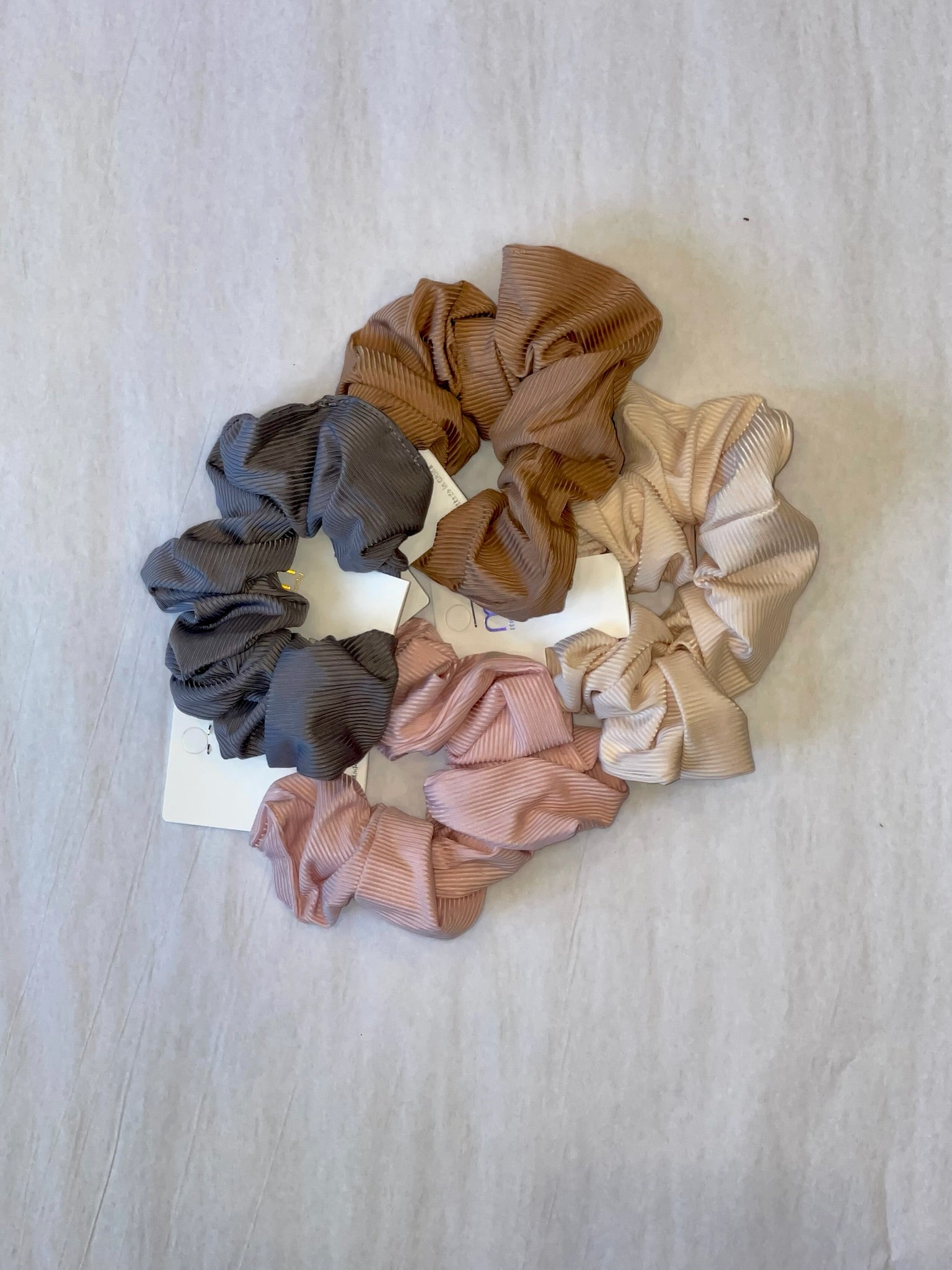 Mystery Ribbed Scrunchies-Hair Accessories-Anna Kaytes Boutique-Anna Kaytes Boutique, Women's Fashion Boutique in Grinnell, Iowa