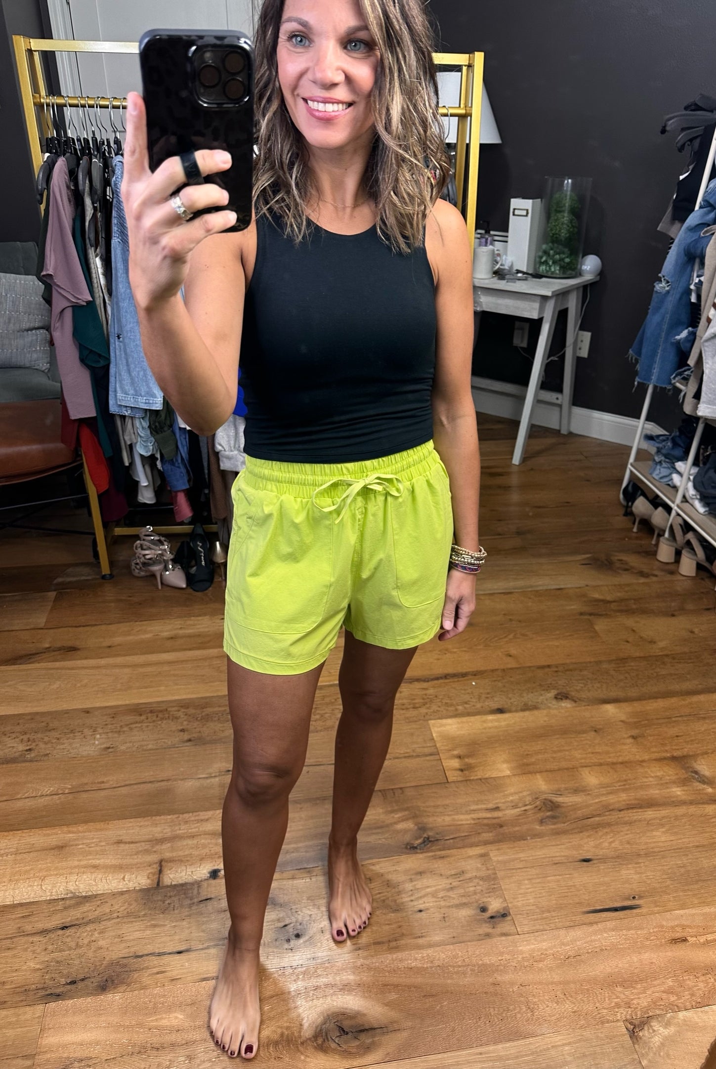 Everyday Summer Pocket Short With Elastic Waist Detail - Multiple Options-Shorts-Mono B-Anna Kaytes Boutique, Women's Fashion Boutique in Grinnell, Iowa