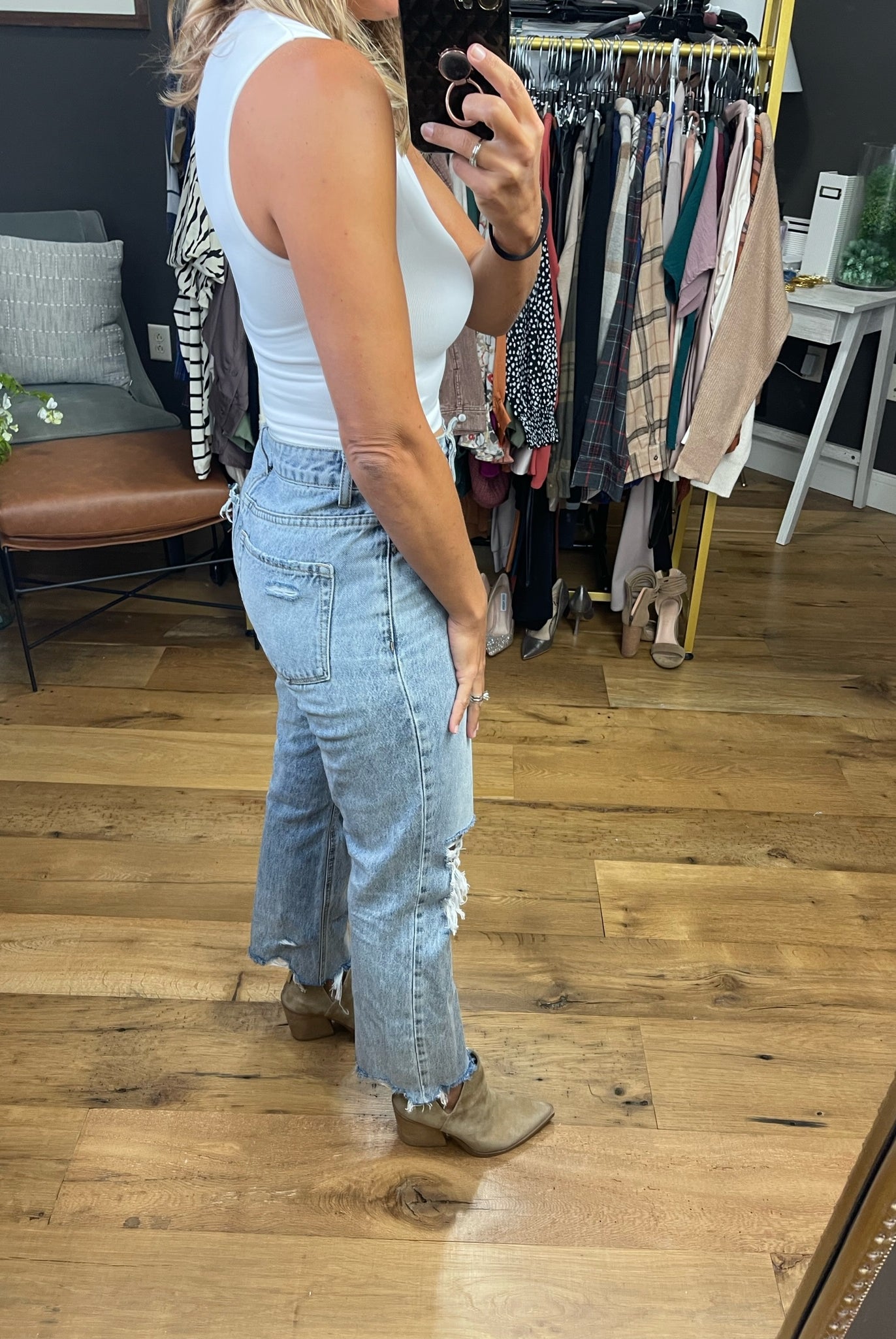 The Deila Cropped Tank - Multiple Options-Sleeveless-By Together S1076-Anna Kaytes Boutique, Women's Fashion Boutique in Grinnell, Iowa