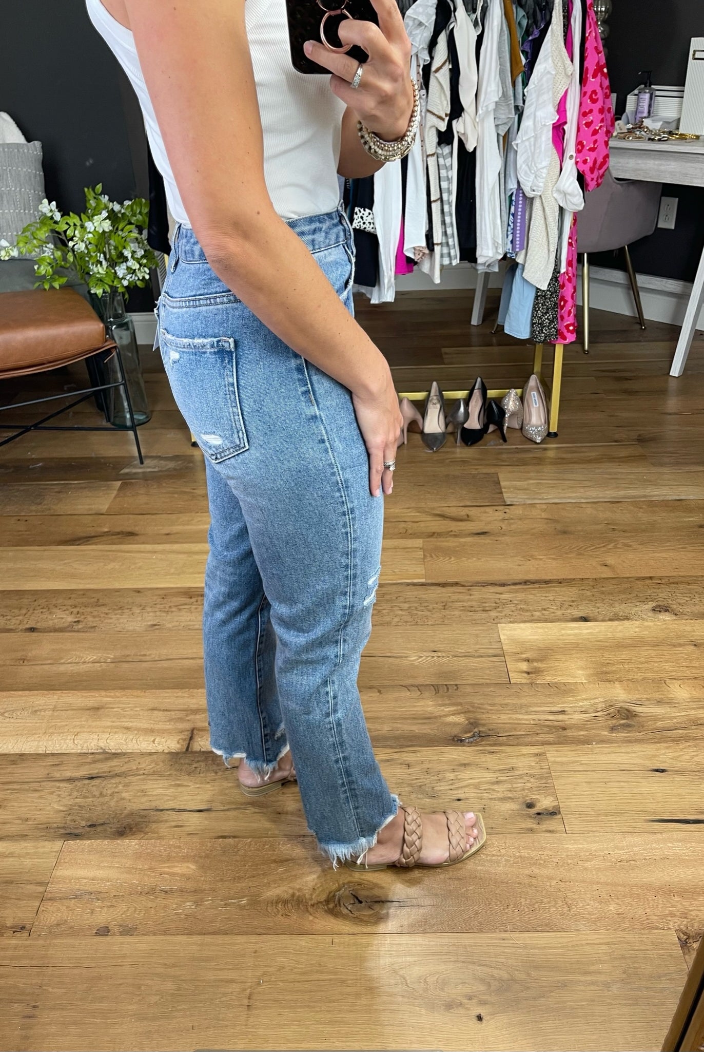 The Demi Mom Jean-Jeans-Vervet VT1157-Anna Kaytes Boutique, Women's Fashion Boutique in Grinnell, Iowa