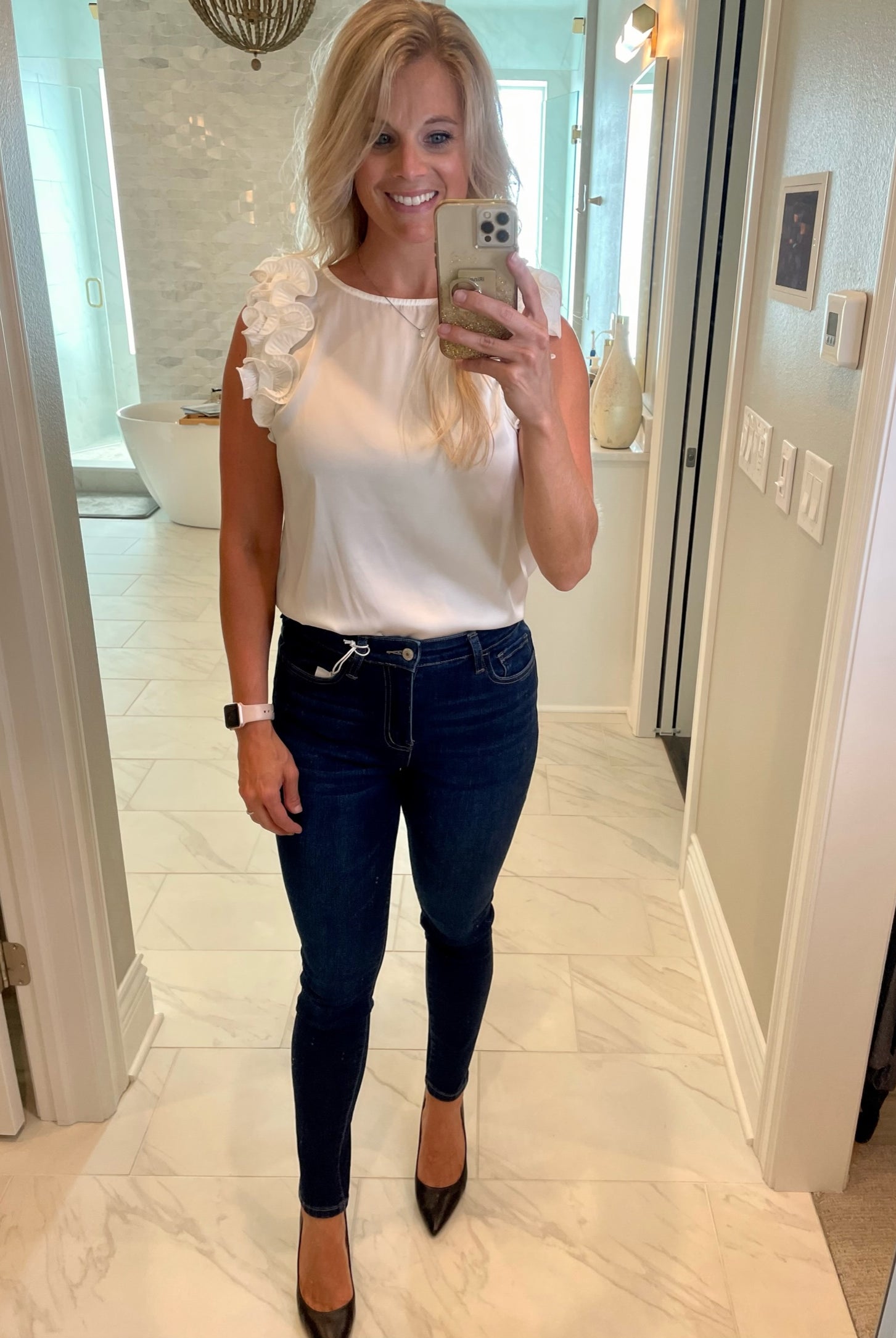 Meet Me At Midnight Statement Sleeve Top - Multiple Options-Short Sleeves-Jodifl B8490-Anna Kaytes Boutique, Women's Fashion Boutique in Grinnell, Iowa