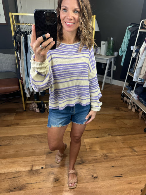 Brunch Club Striped Knit Sweater - Multiple Options-By Together W1219-Anna Kaytes Boutique, Women's Fashion Boutique in Grinnell, Iowa