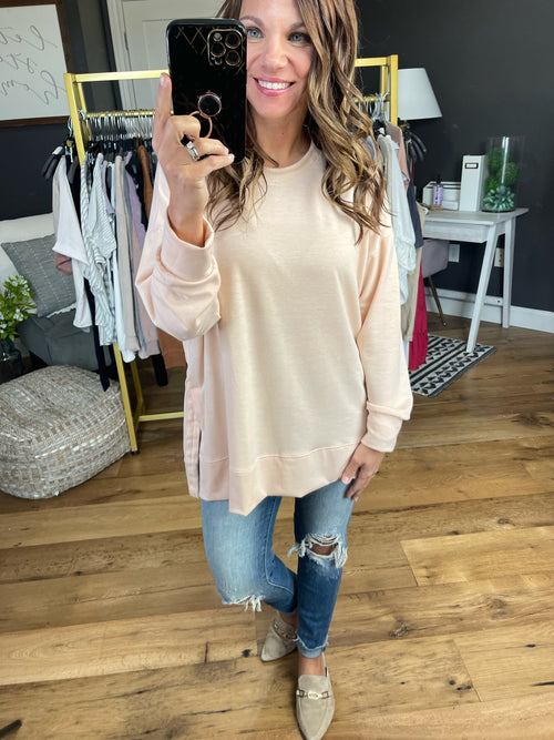 Break The Rules Pullover With Side-Slit Detail - Multiple Options-Moon Ryder MR9980-Anna Kaytes Boutique, Women's Fashion Boutique in Grinnell, Iowa