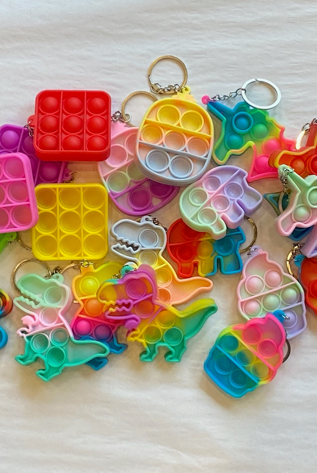 Mini Keychain Multi Colored Pop-Its -Toys-Anna Kaytes Boutique-Anna Kaytes Boutique, Women's Fashion Boutique in Grinnell, Iowa