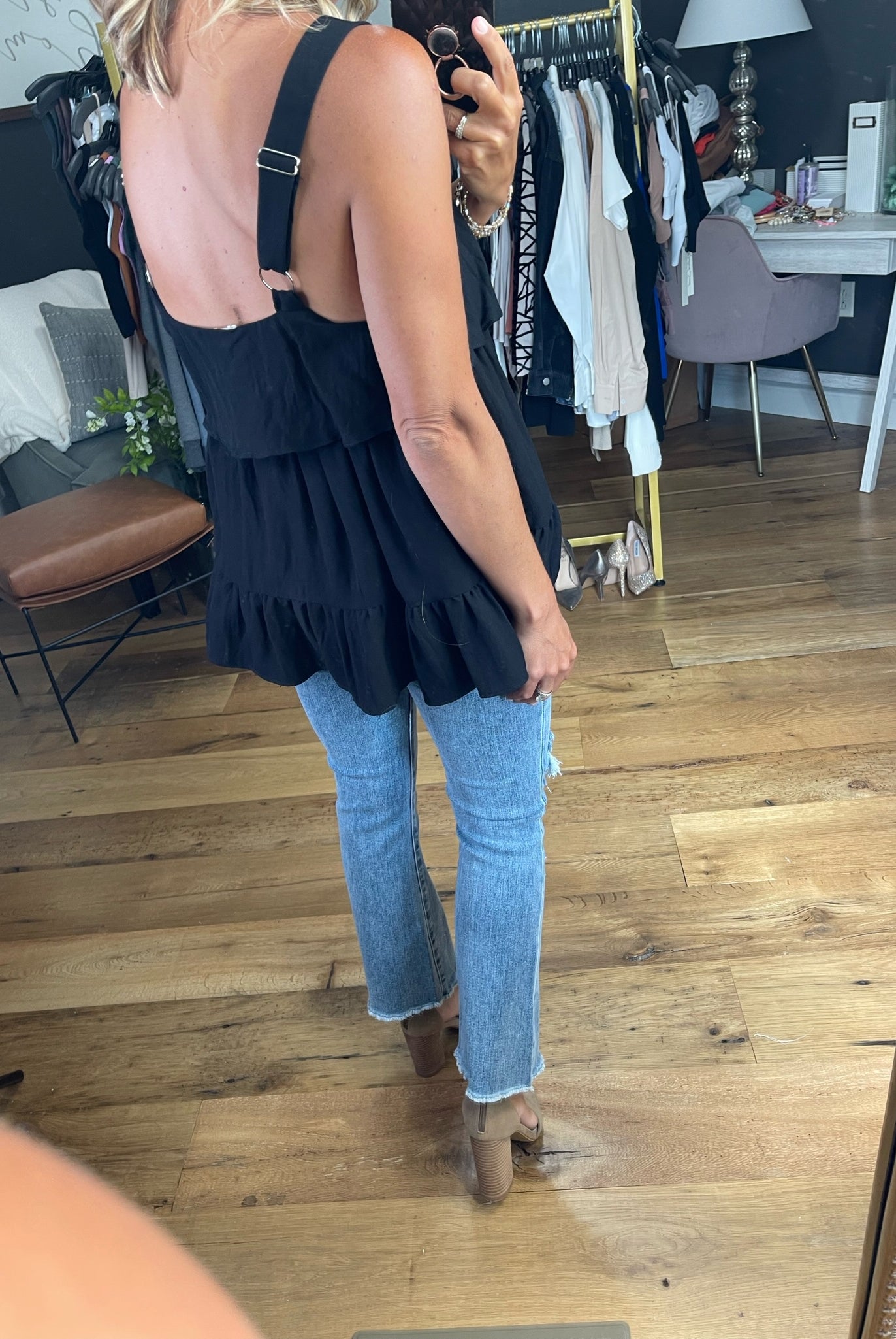 Go Along With It Tiered Top - Multiple Options-Sleeveless-Entro T17474-Anna Kaytes Boutique, Women's Fashion Boutique in Grinnell, Iowa