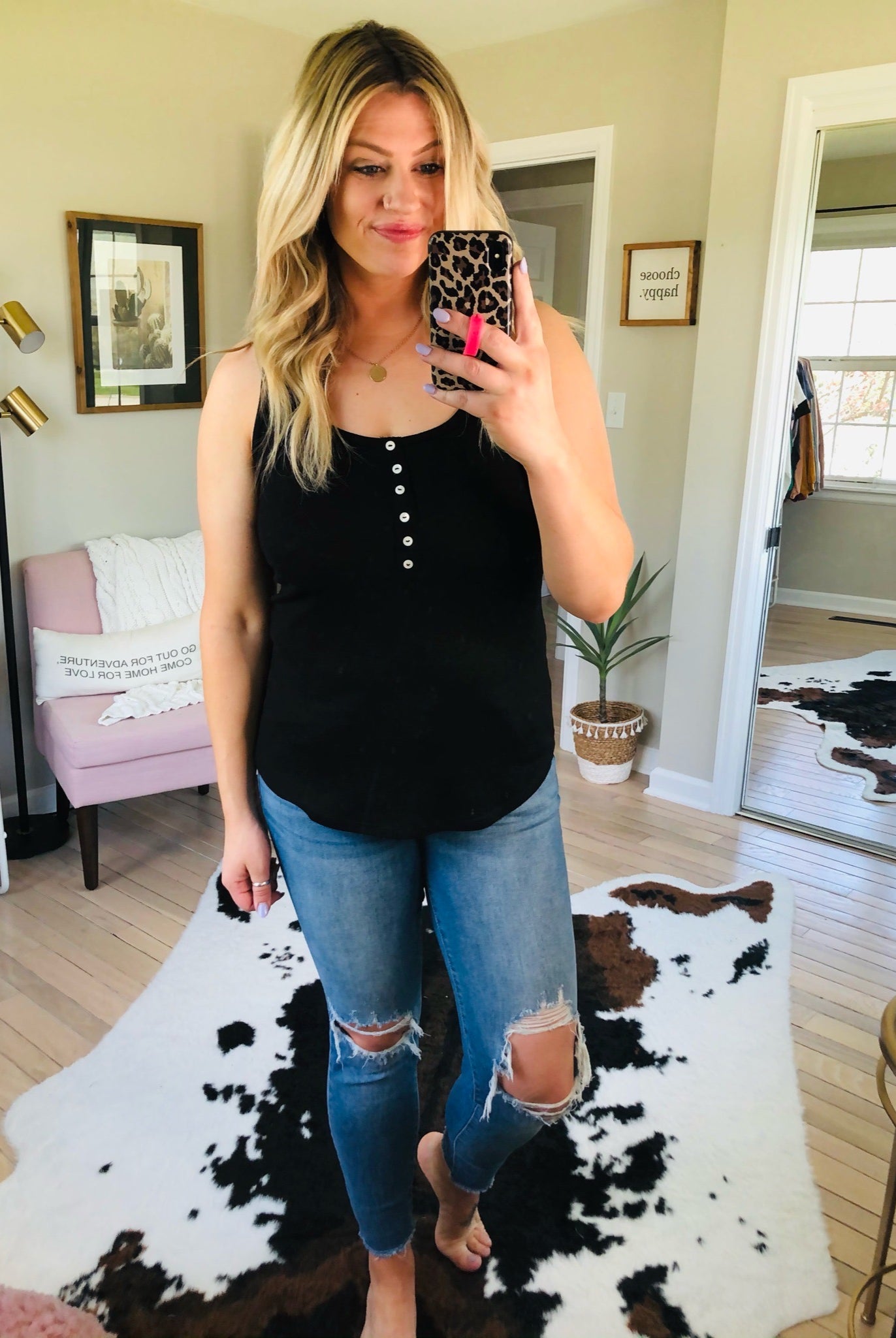 What If I'm Right Waffle Racerback Tank with Faux Buttons-Multiple Options-Sleeveless-7th Ray T-3977-Anna Kaytes Boutique, Women's Fashion Boutique in Grinnell, Iowa