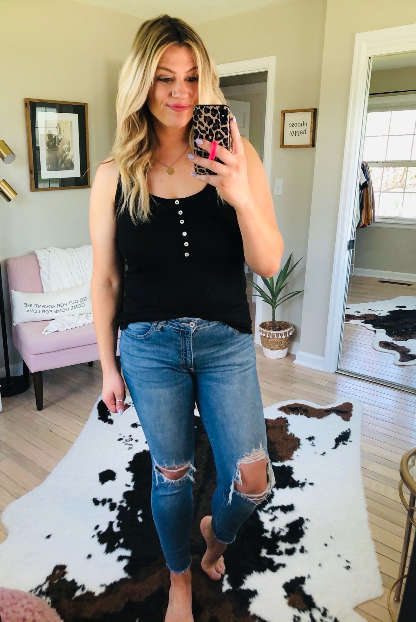 What If I'm Right Waffle Racerback Tank with Faux Buttons-Multiple Options-Sleeveless-7th Ray T-3977-Anna Kaytes Boutique, Women's Fashion Boutique in Grinnell, Iowa