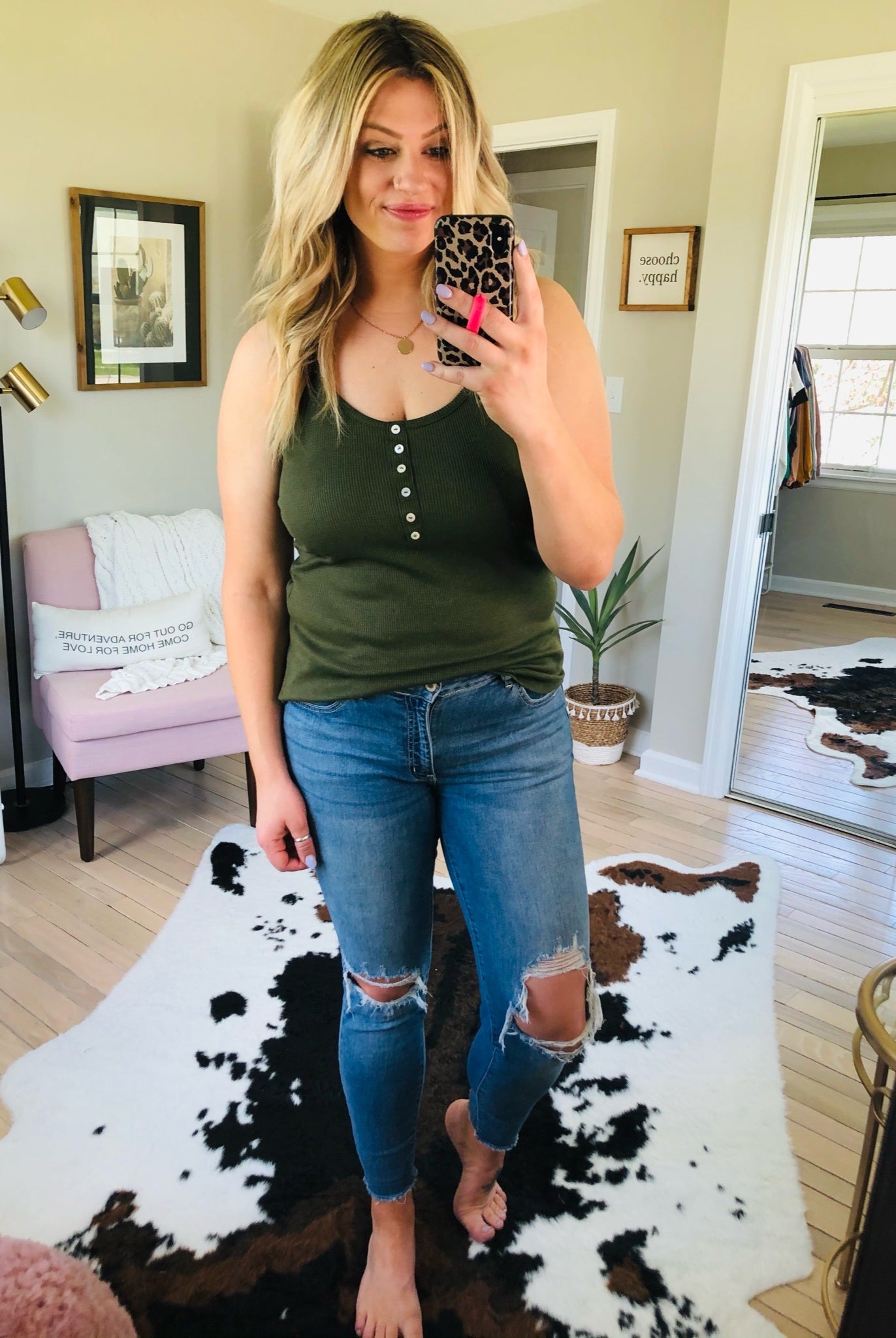 What If I'm Right Waffle Racerback Tank with Faux Buttons-Multiple Options-Sleeveless-7th Ray T-3977-Anna Kaytes Boutique, Women's Fashion Boutique in Grinnell, Iowa