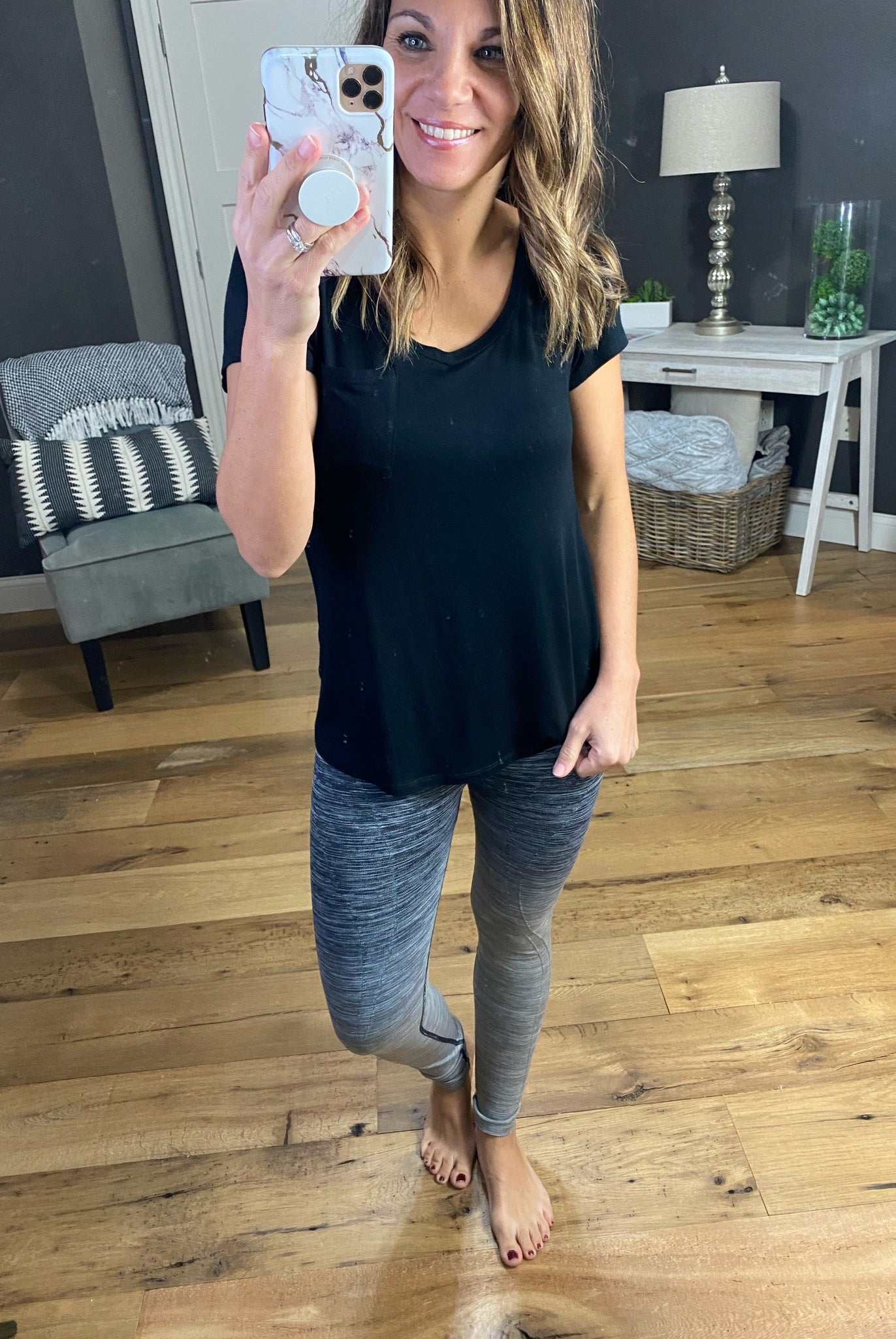 By The Bae Ombre Dip Dye High Waisted Legging with Contrast Stitching- Multiple Options-Leggings-Yelete ACT827001-Anna Kaytes Boutique, Women's Fashion Boutique in Grinnell, Iowa