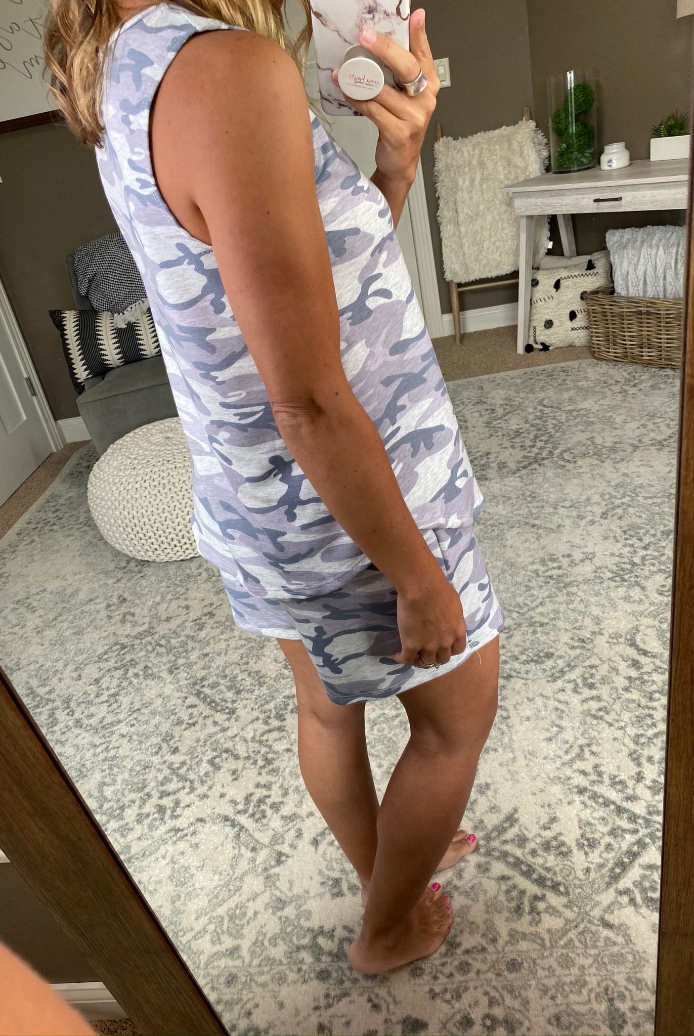 Closer To You Heather Grey Tank and Shorts Set-Two Piece Set-Lime & Chili LT5216-Anna Kaytes Boutique, Women's Fashion Boutique in Grinnell, Iowa