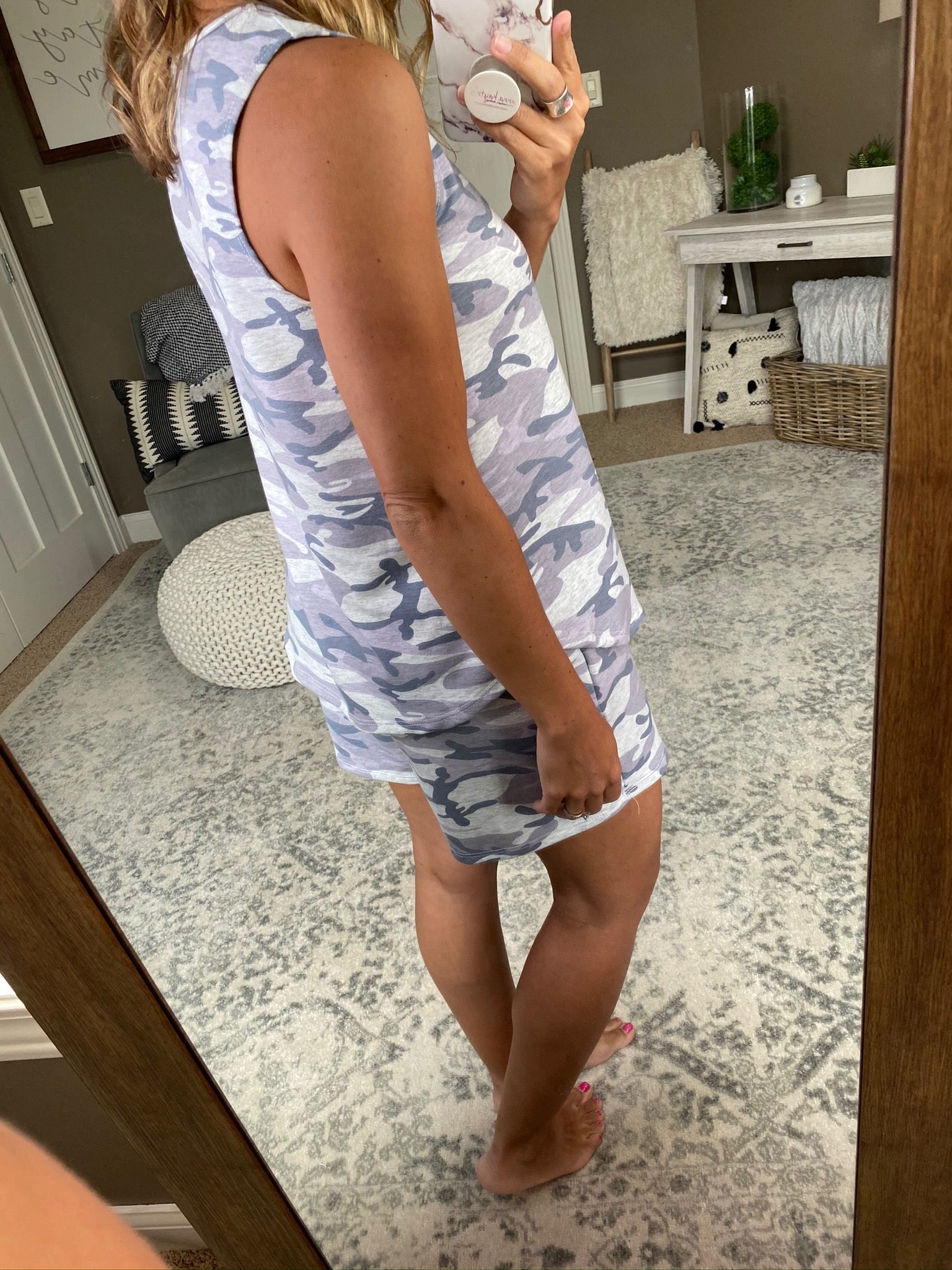 Closer To You Heather Grey Tank and Shorts Set-Two Piece Set-Lime & Chili LT5216-Anna Kaytes Boutique, Women's Fashion Boutique in Grinnell, Iowa