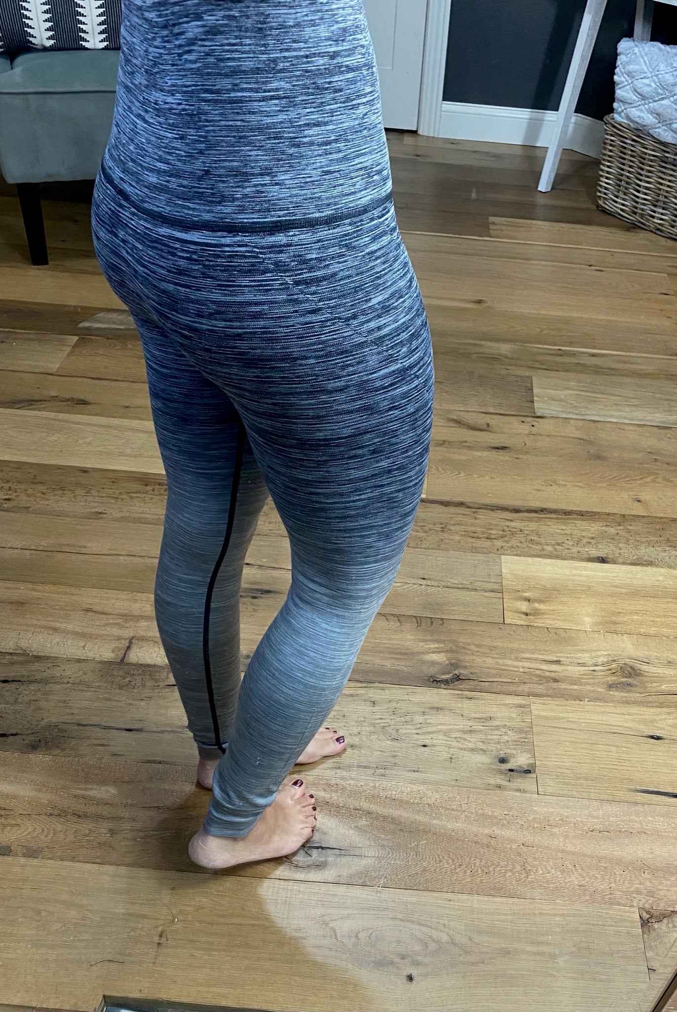 By The Bae Ombre Dip Dye High Waisted Legging with Contrast Stitching- Multiple Options-Leggings-Yelete ACT827001-Anna Kaytes Boutique, Women's Fashion Boutique in Grinnell, Iowa