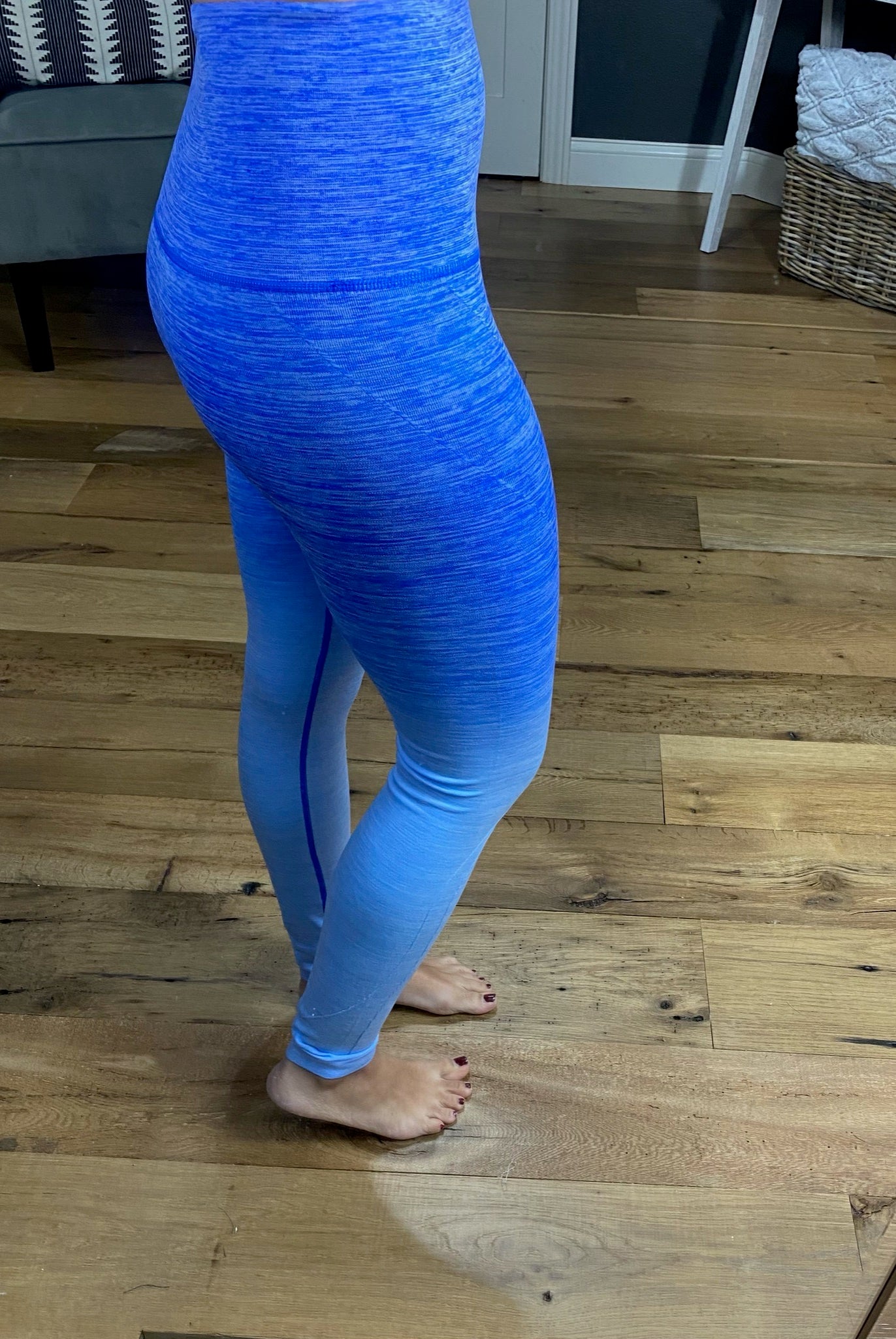 By The Bae Ombre Dip Dye High Waisted Legging with Contrast Stitching- Multiple Options-Leggings-Yelete ACT827001-Anna Kaytes Boutique, Women's Fashion Boutique in Grinnell, Iowa
