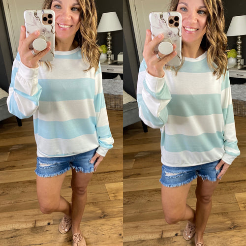 Save Your Tears Striped Long Sleeve with Banded Hem-Multiple Options-Clothing, Tops, Long sleeve-Fantastic Fawn KT95008-12-Anna Kaytes Boutique, Women's Fashion Boutique in Grinnell, Iowa