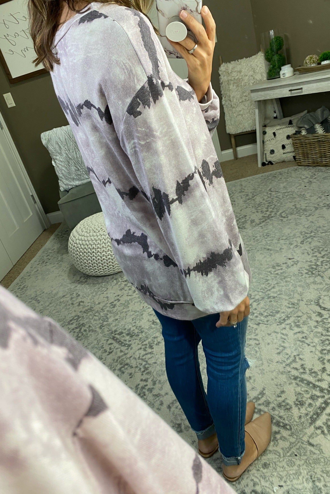 Perfect Timing Tie Dye Crew - Multiple Options-Long Sleeves-bibi bt1875-04-Anna Kaytes Boutique, Women's Fashion Boutique in Grinnell, Iowa