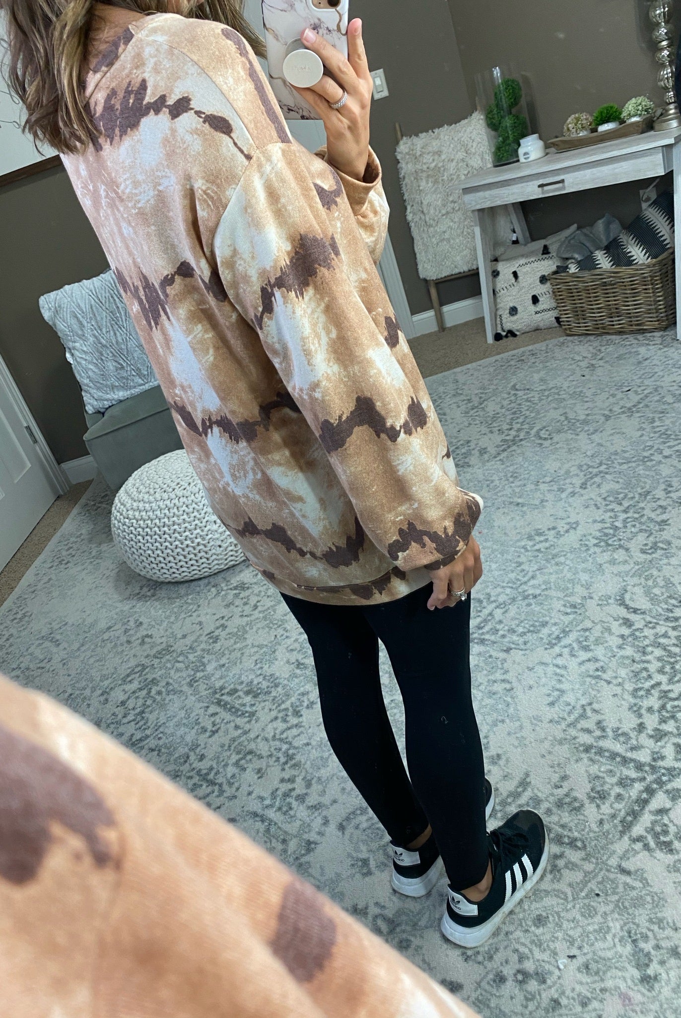 Perfect Timing Tie Dye Crew - Multiple Options-Long Sleeves-bibi bt1875-04-Anna Kaytes Boutique, Women's Fashion Boutique in Grinnell, Iowa