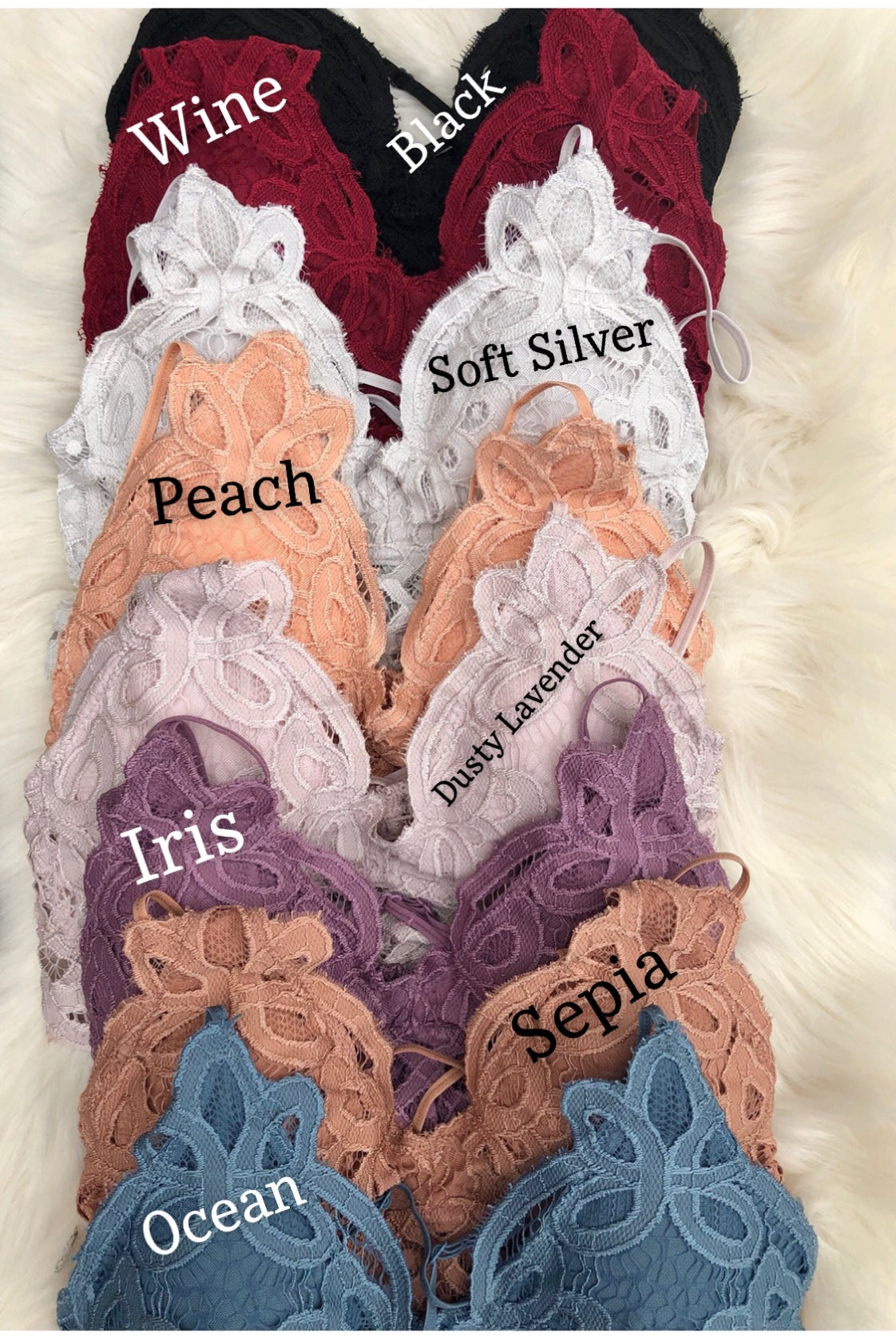 Bewitched Scalloped Bralette- Multiple Options-Bralettes-Anemone-Anna Kaytes Boutique, Women's Fashion Boutique in Grinnell, Iowa